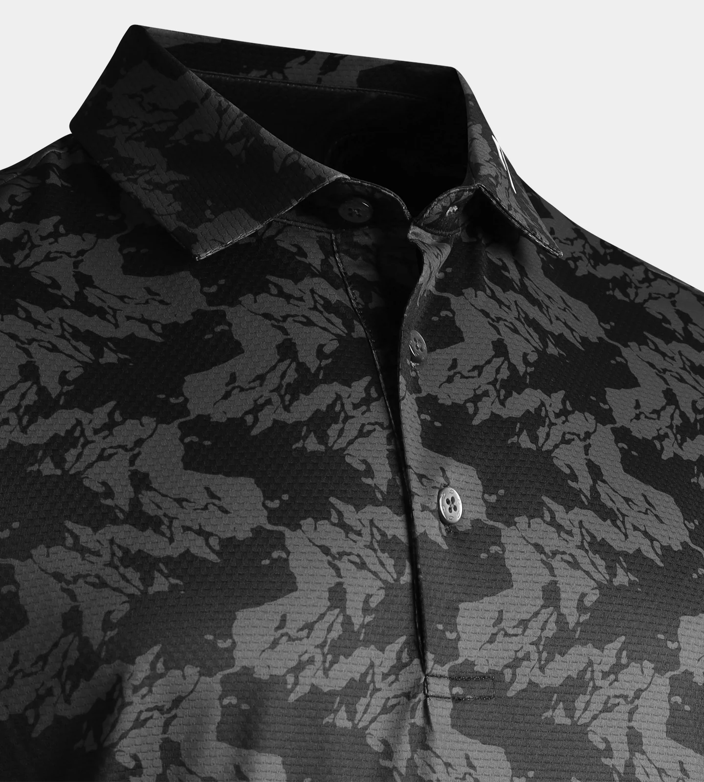 ABSTRACT EMOTIVE POLO - BLACK - Image 6