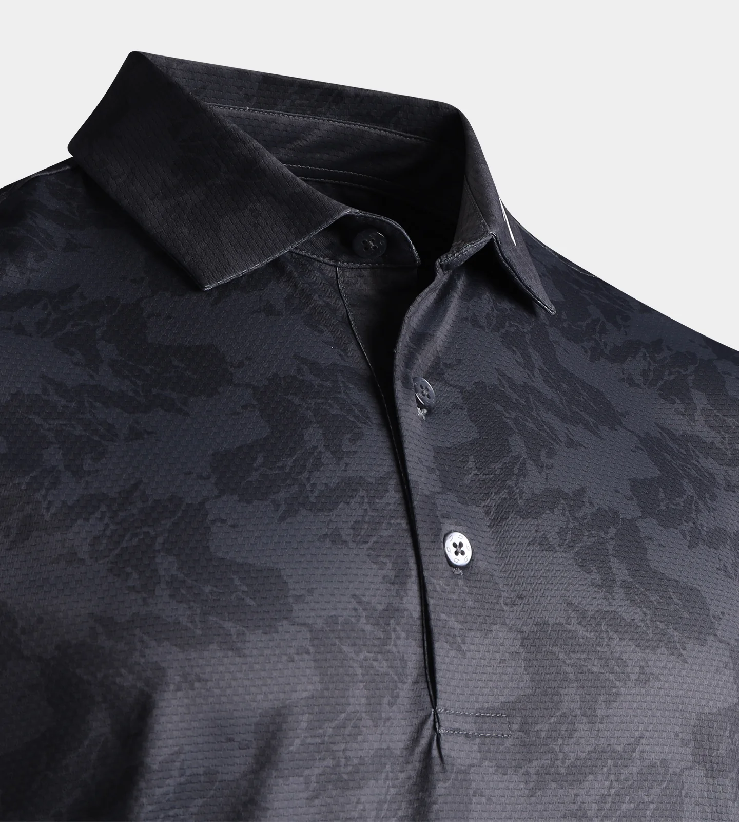 ABSTRACT EMOTIVE POLO - CHARCOAL - Image 6