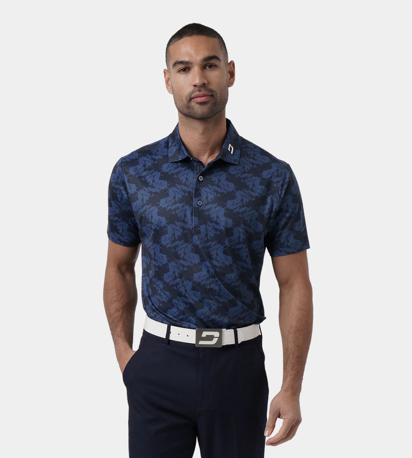 ABSTRACT EMOTIVE POLO - NAVY - Image 3