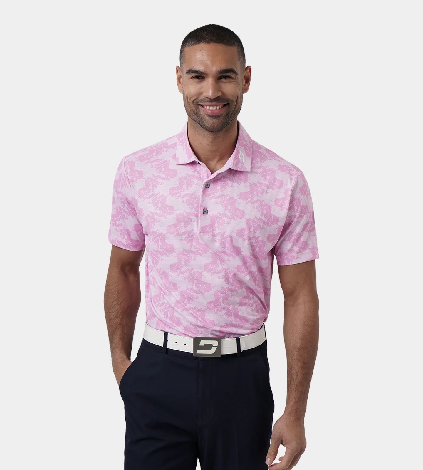 ABSTRACT EMOTIVE POLO - PINK - Image 3