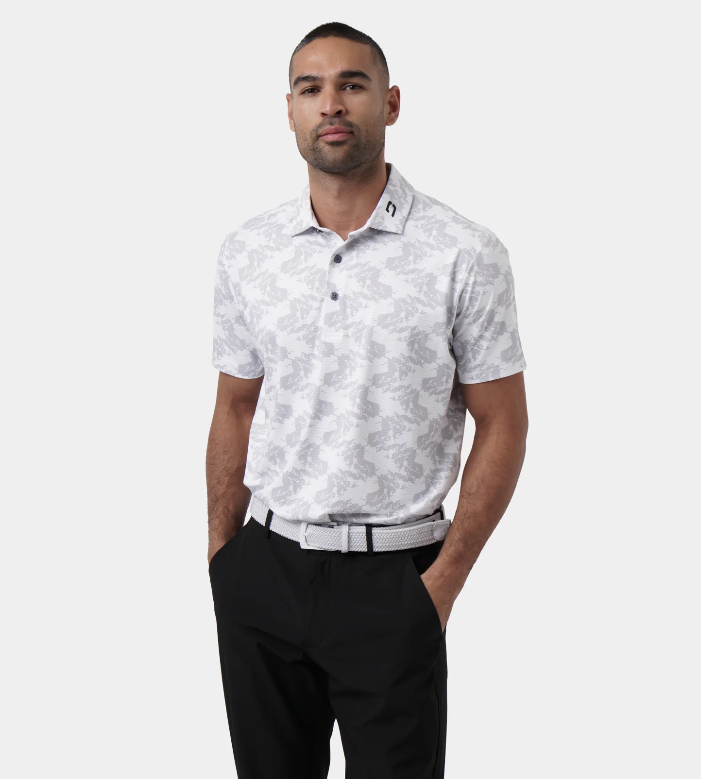 ABSTRACT EMOTIVE POLO - WHITE - Image 3