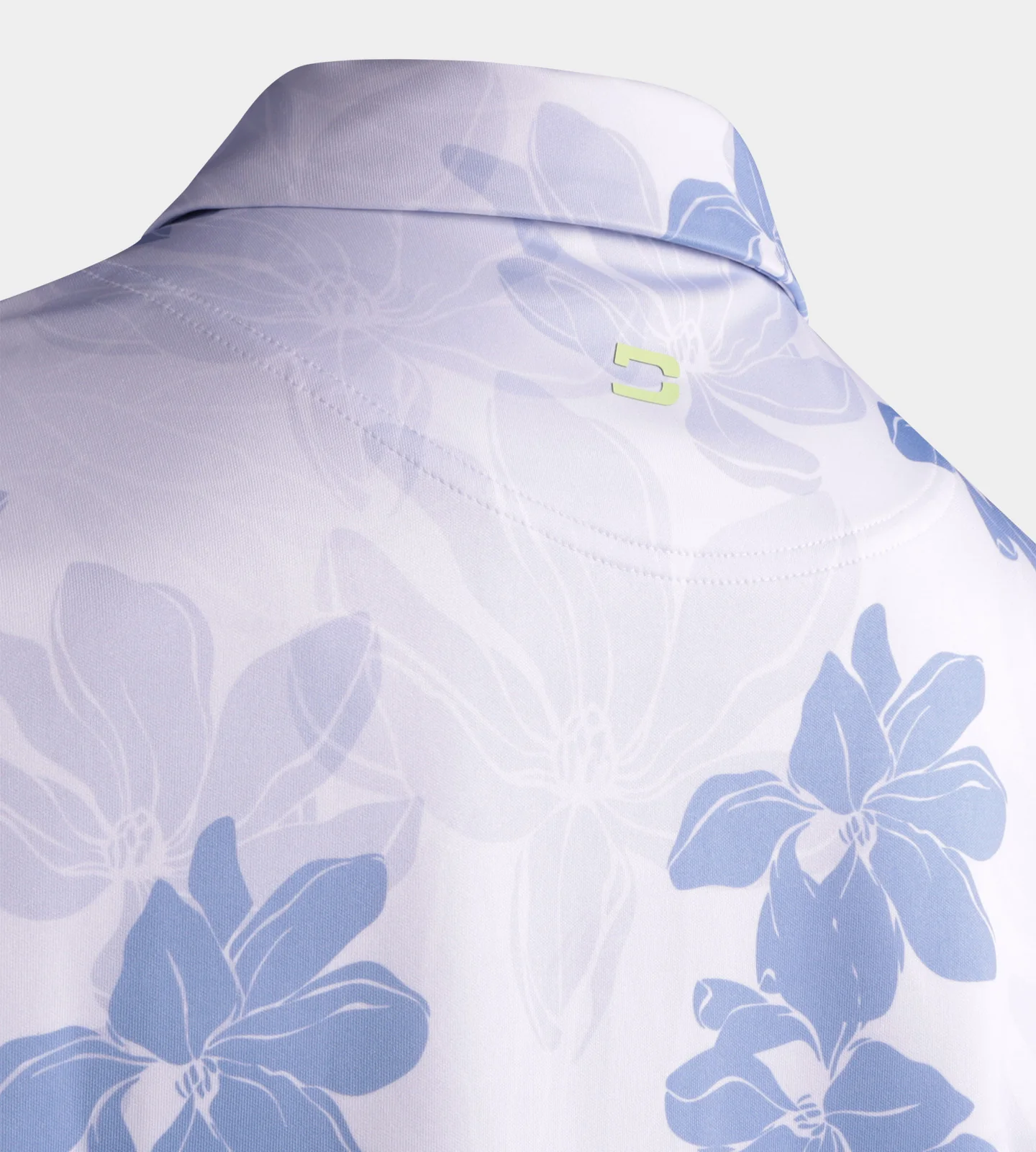 ABSTRACT FLOWER POLO - BLUE - Image 7