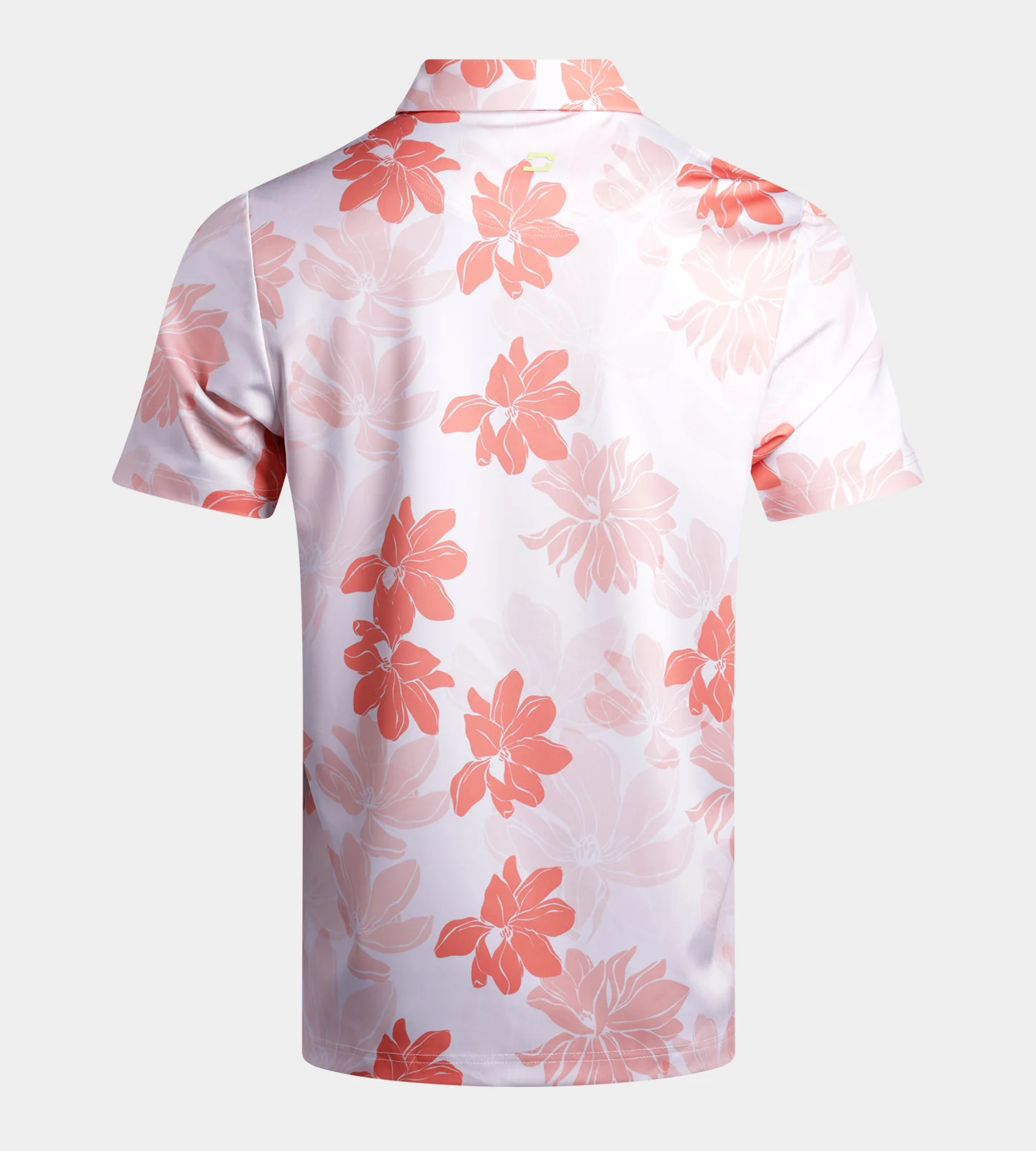 ABSTRACT FLOWER POLO - CORAL - Image 2