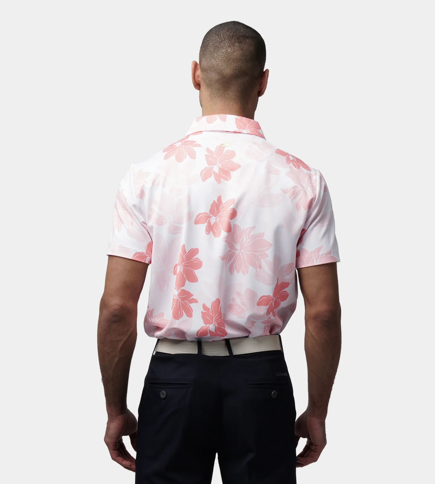 ABSTRACT FLOWER POLO - CORAL - Image 4