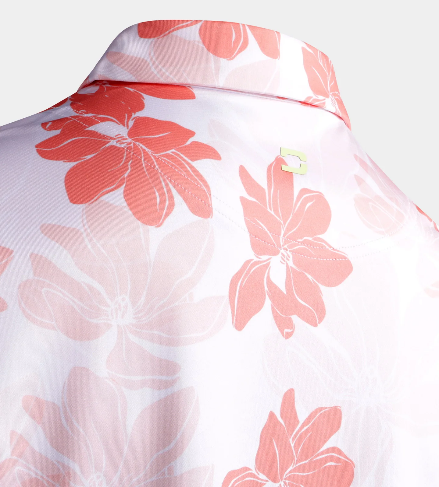 ABSTRACT FLOWER POLO - CORAL - Image 7