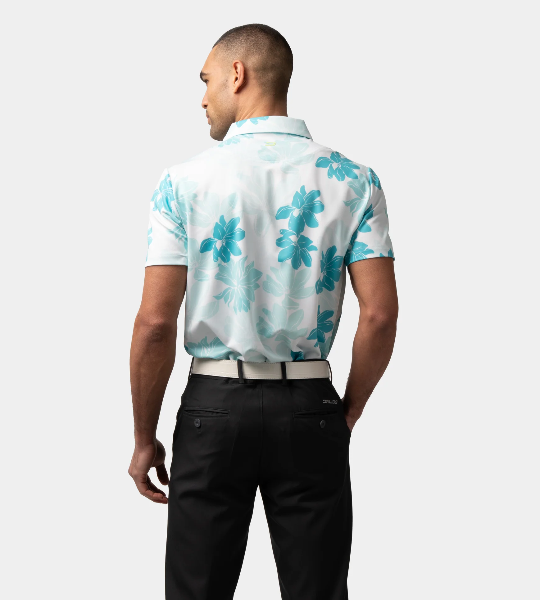 ABSTRACT FLOWER POLO - MINT - Image 4