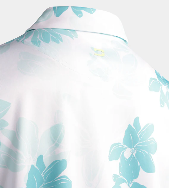 ABSTRACT FLOWER POLO - MINT - Image 7