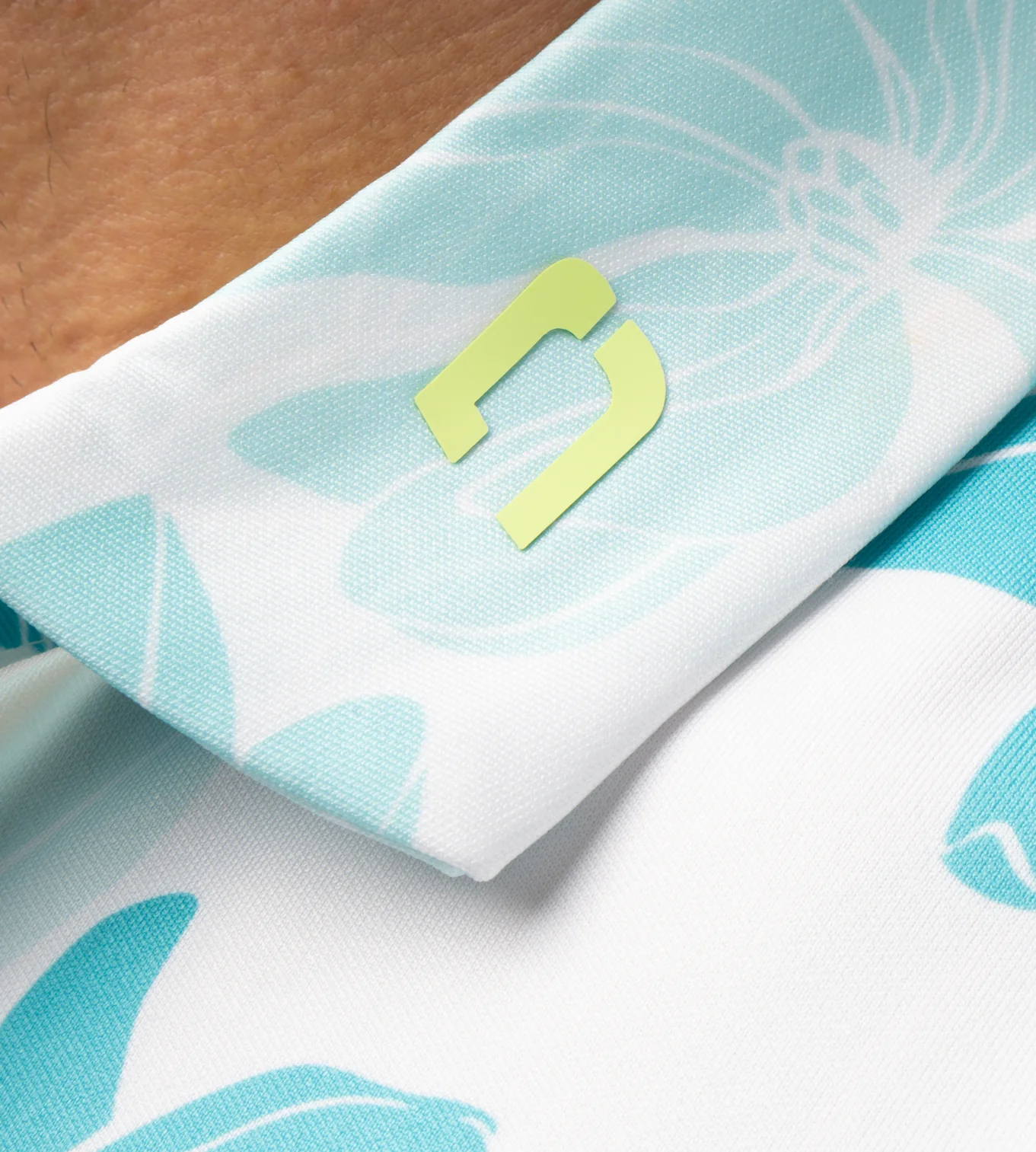 ABSTRACT FLOWER POLO - MINT - Image 8