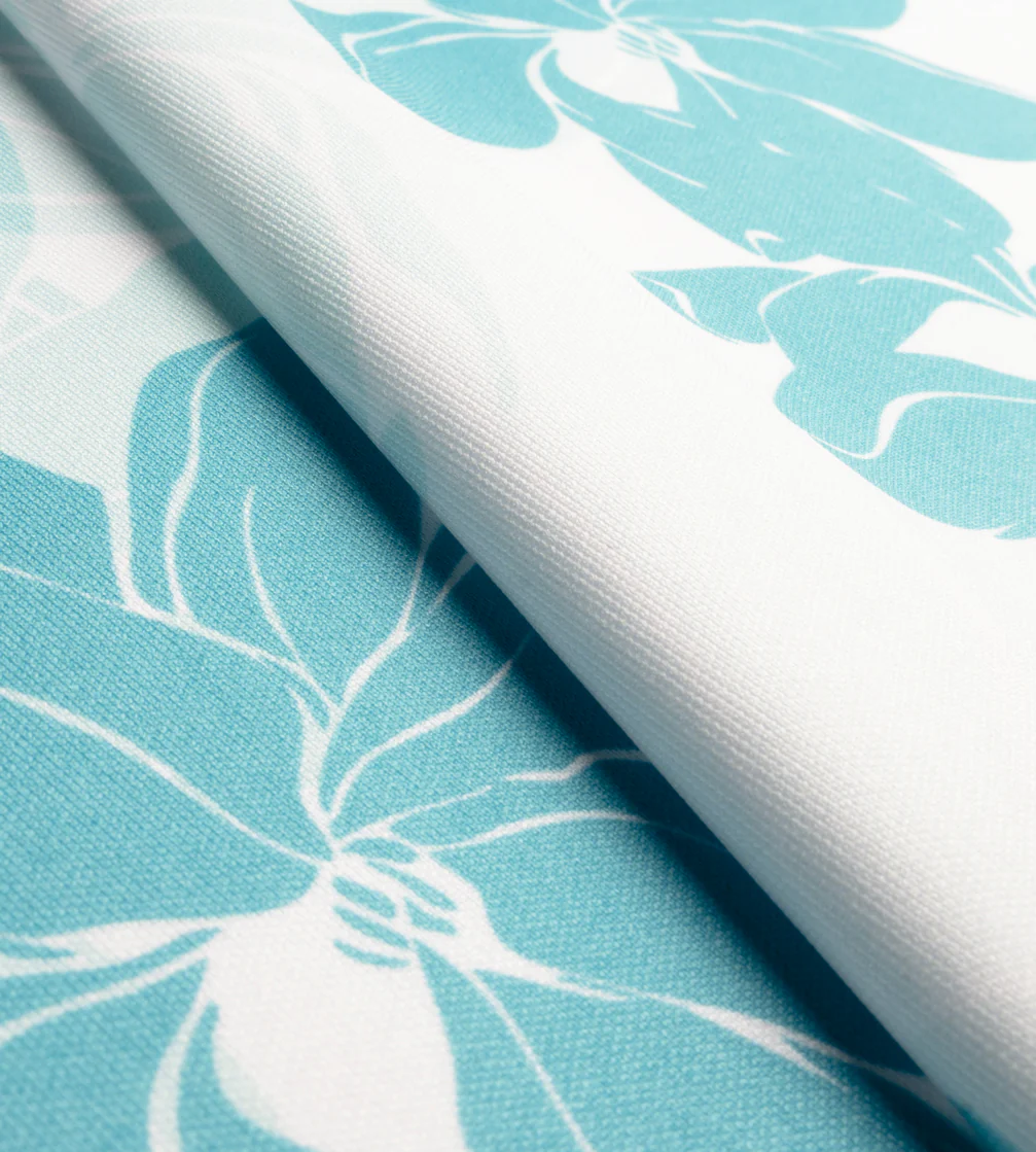 ABSTRACT FLOWER POLO - MINT - Image 9