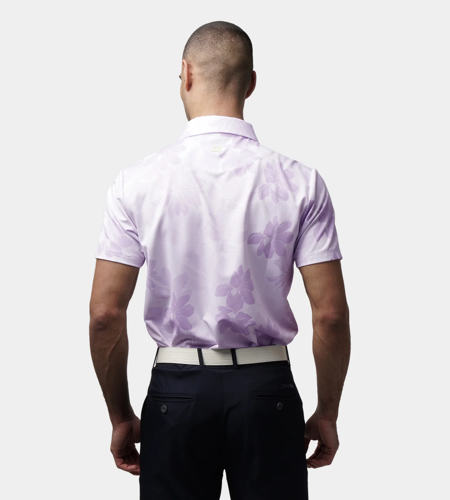 ABSTRACT FLOWER POLO - PURPLE - Image 4