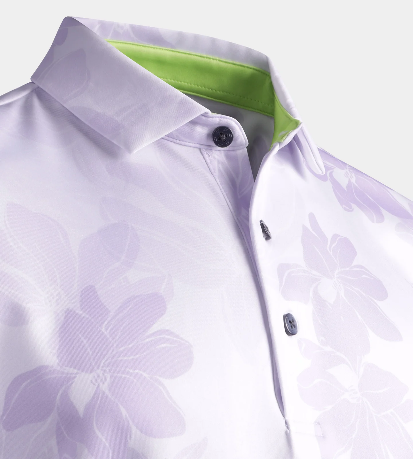 ABSTRACT FLOWER POLO - PURPLE - Image 6