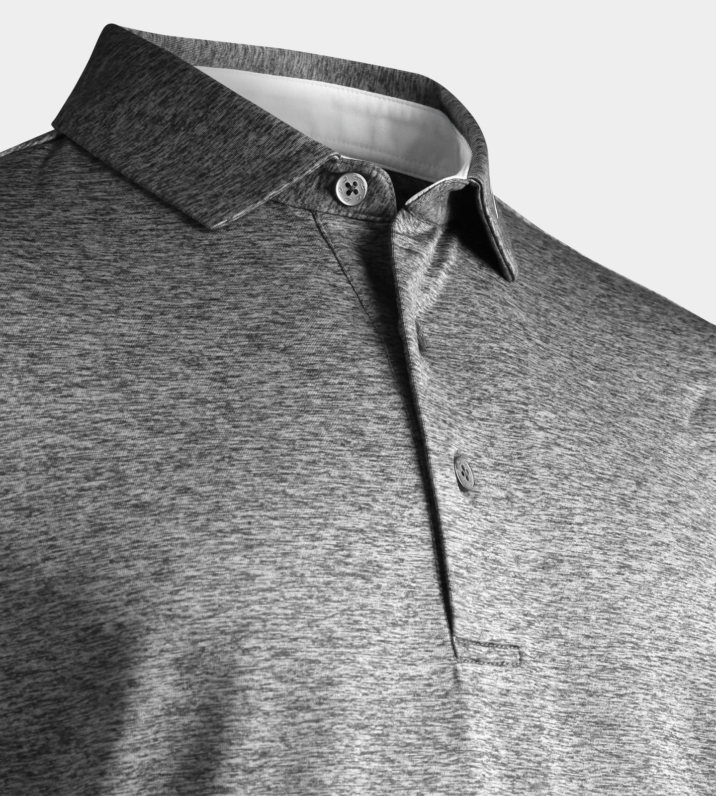 ARDENT FLEECE LINED POLO - GREY - Image 3