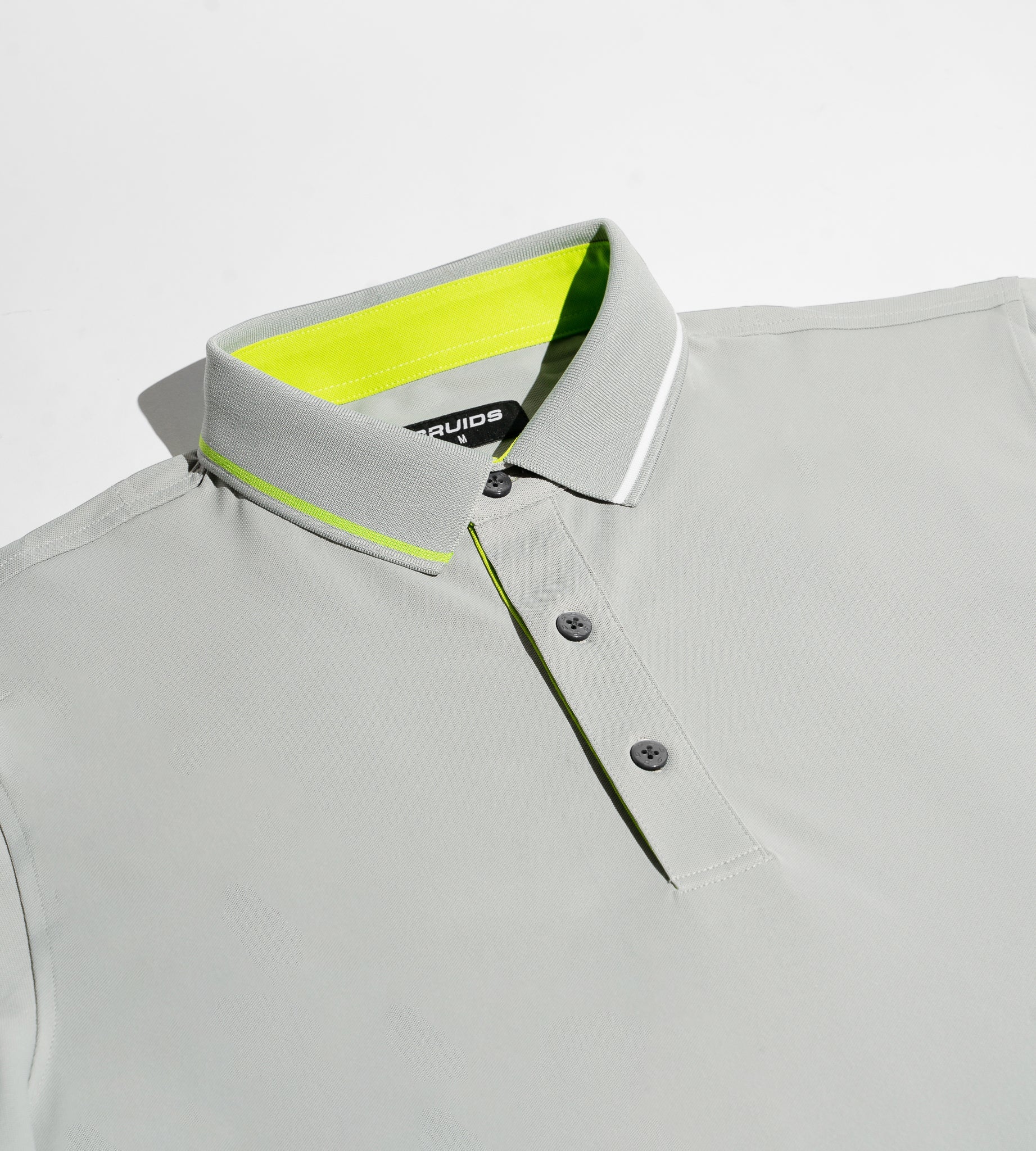 BAND LONG SLEEVE POLO - GREY - Image 3