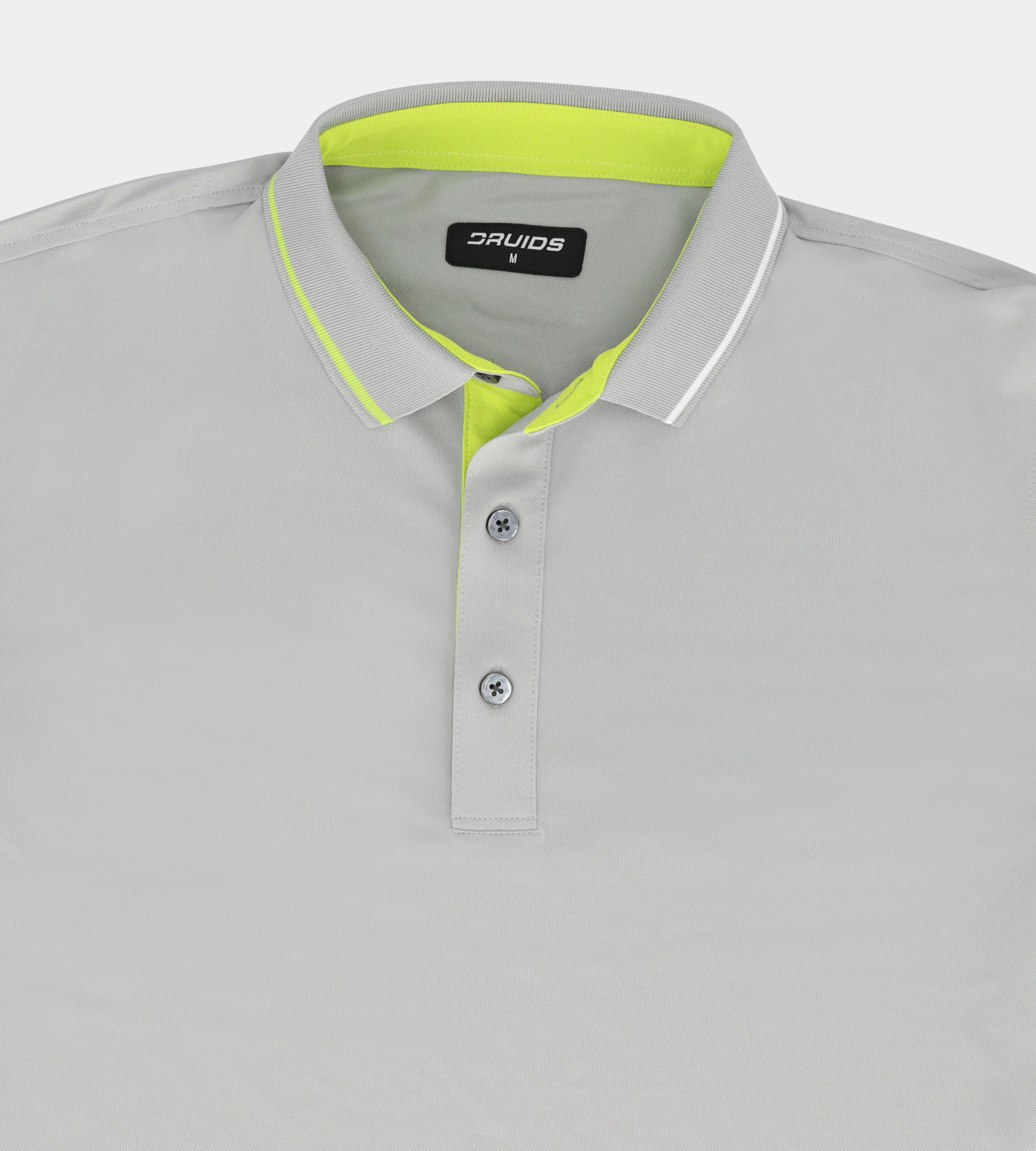 BAND LONG SLEEVE POLO - GREY - Image 5
