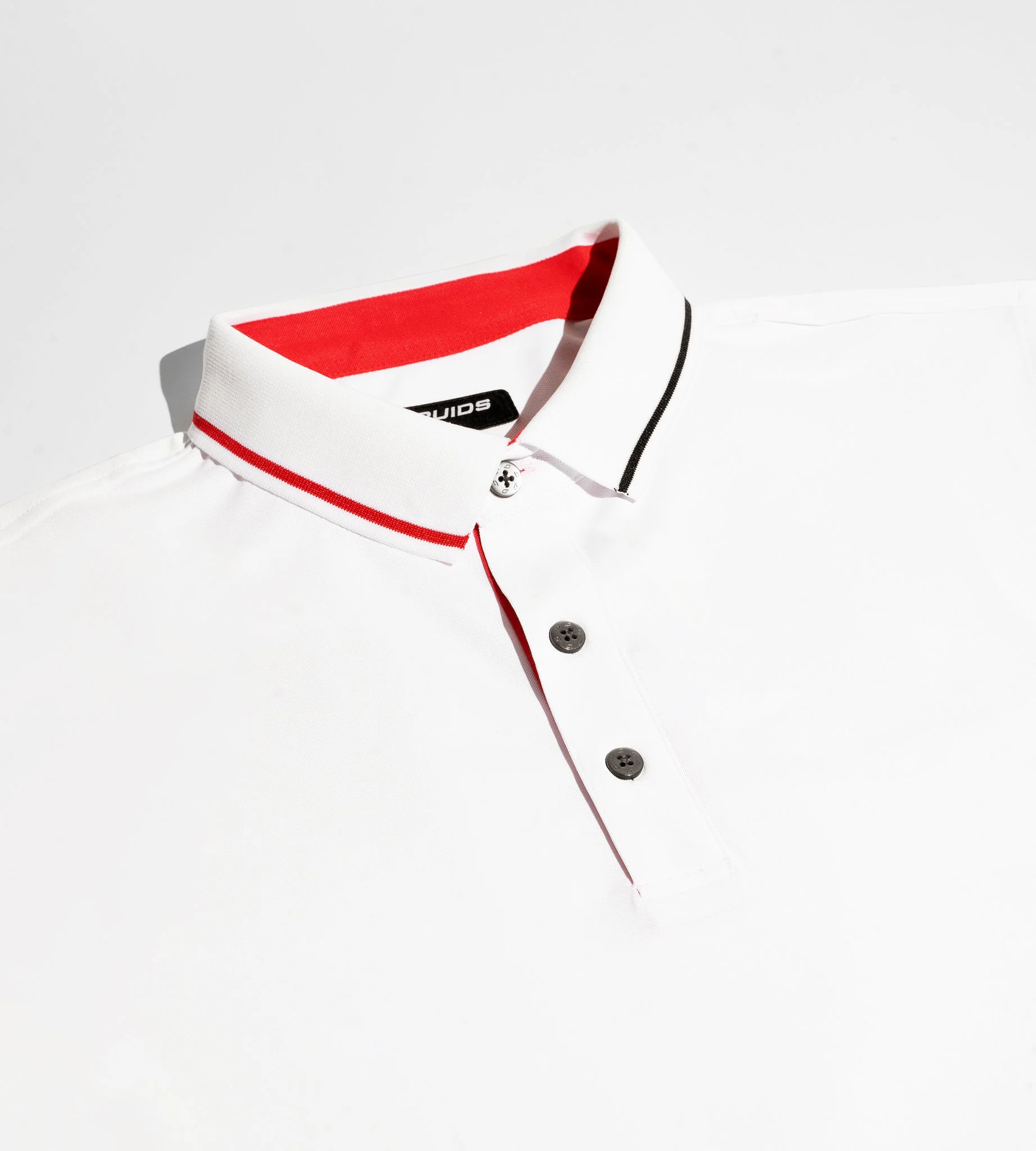 BAND LONG SLEEVE POLO - WHITE - Image 3
