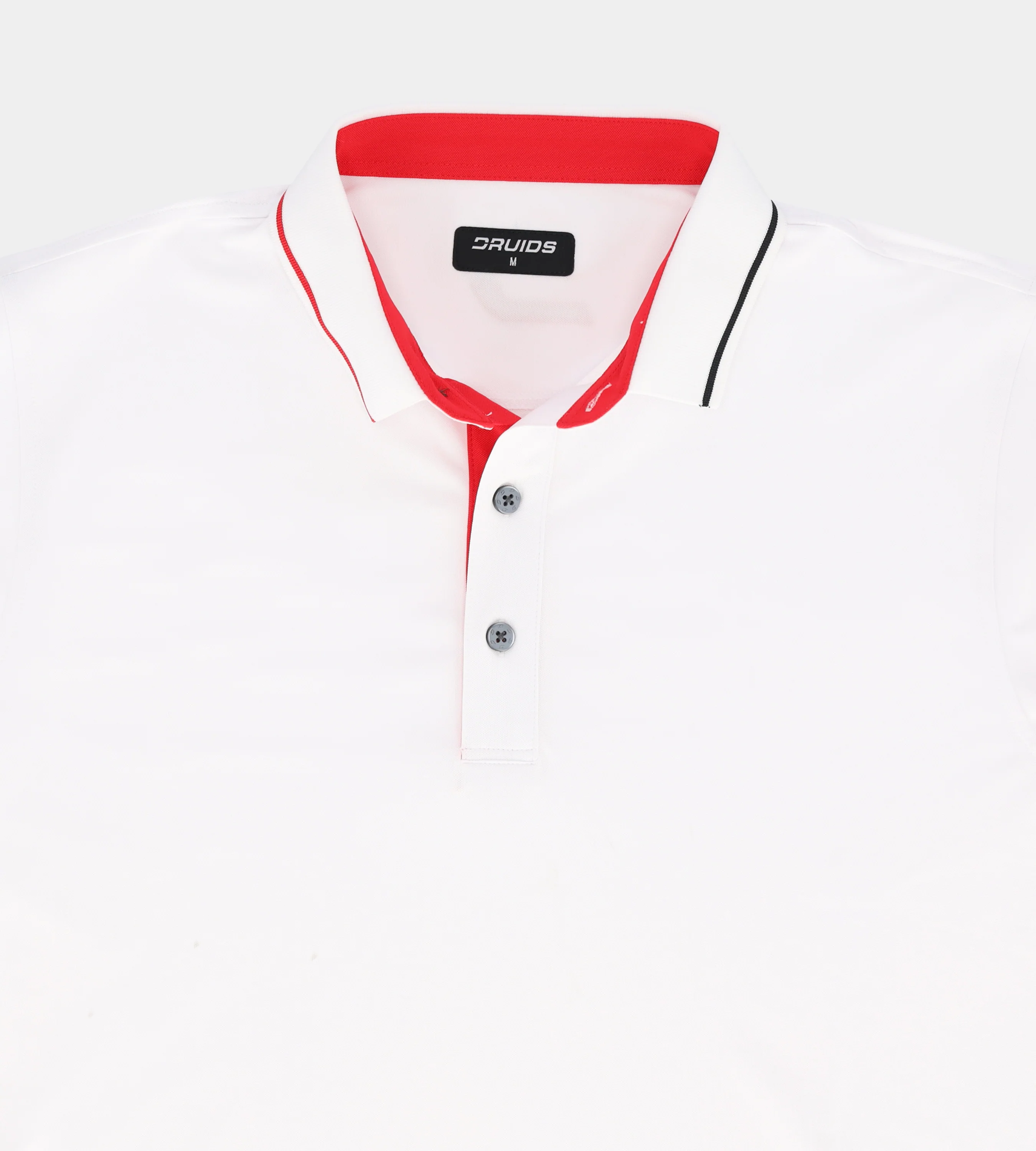 BAND LONG SLEEVE POLO - WHITE - Image 4