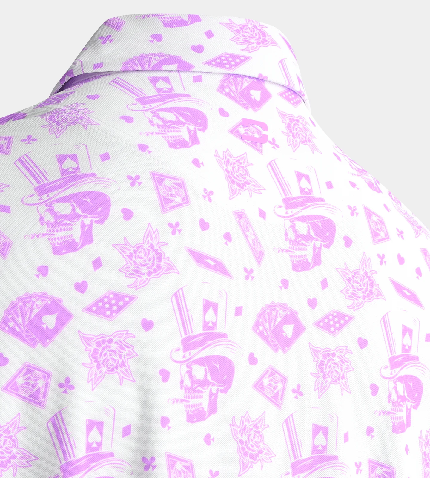 BLACKJACK POLO - WHITE/ LAVENDER - Image 7