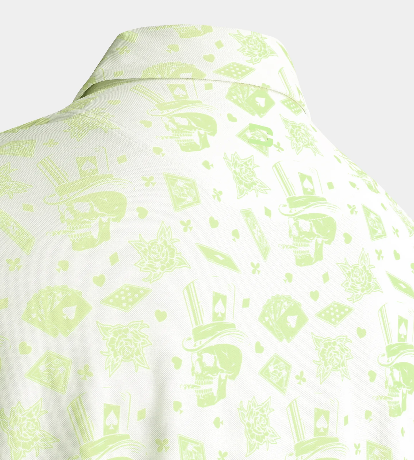 BLACKJACK POLO - WHITE / LIME - Image 7
