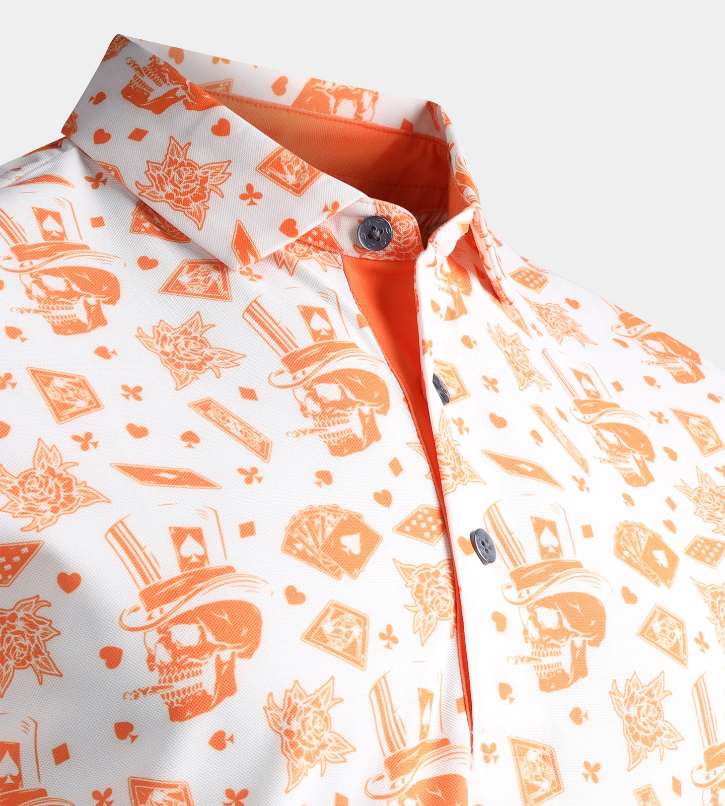 BLACKJACK POLO - WHITE / ORANGE - Image 6