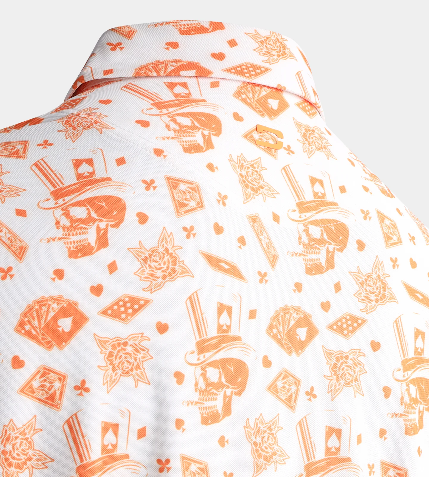 BLACKJACK POLO - WHITE / ORANGE - Image 7