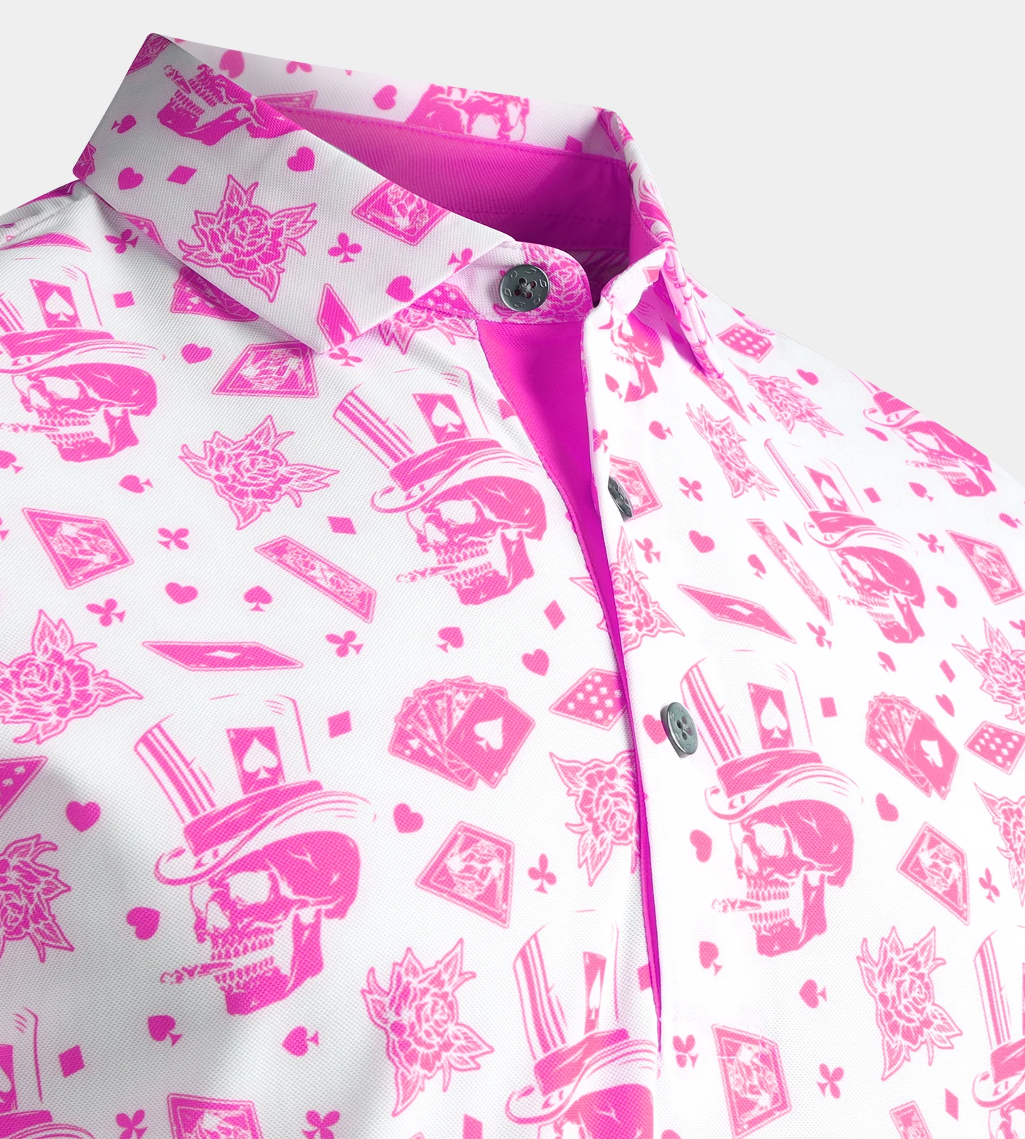 BLACKJACK POLO - WHITE/ PINK - Image 6