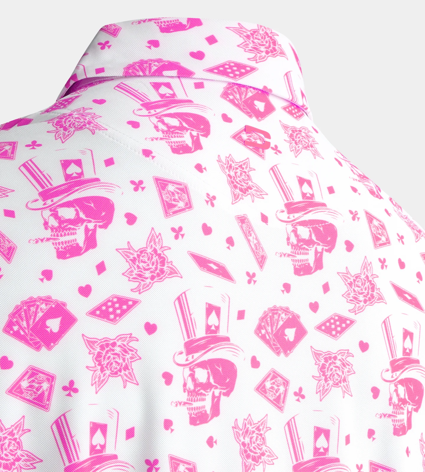 BLACKJACK POLO - WHITE/ PINK - Image 7