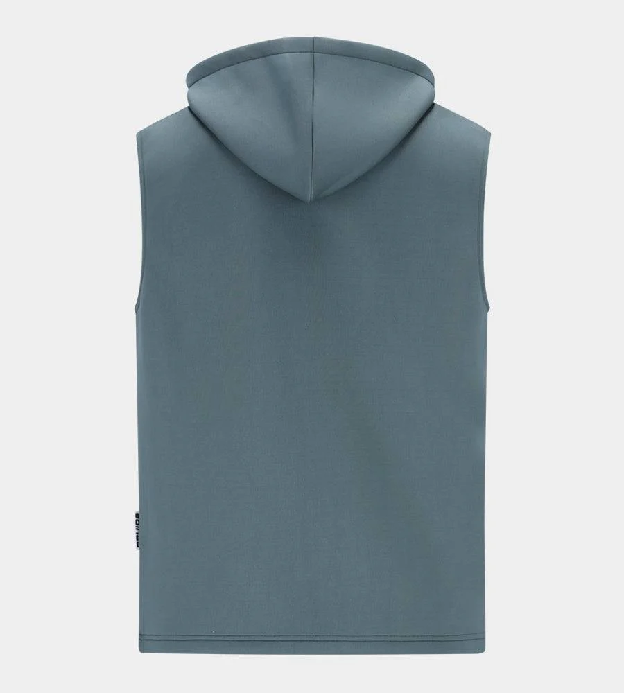 BLAZE SLEEVELESS HOODIE - SAGE - Image 3