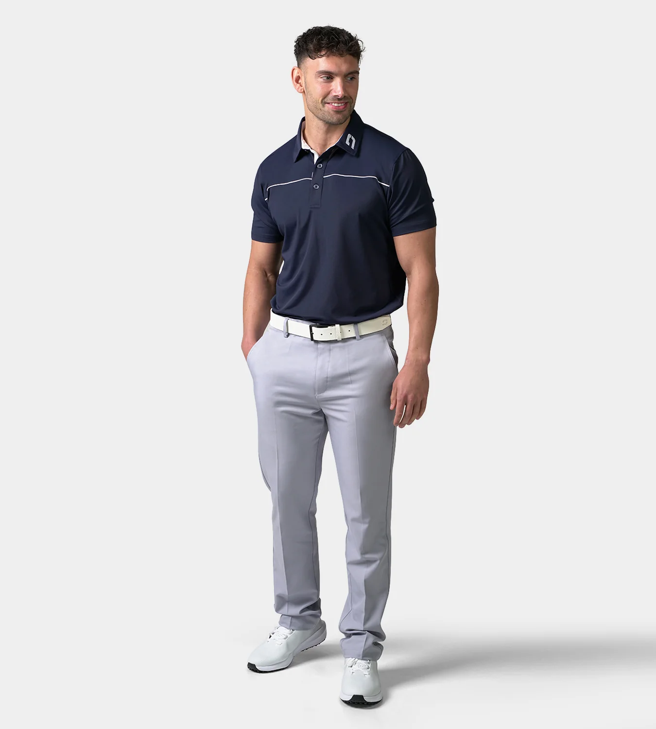 BLOCK PIQUE POLO - NAVY - Image 6