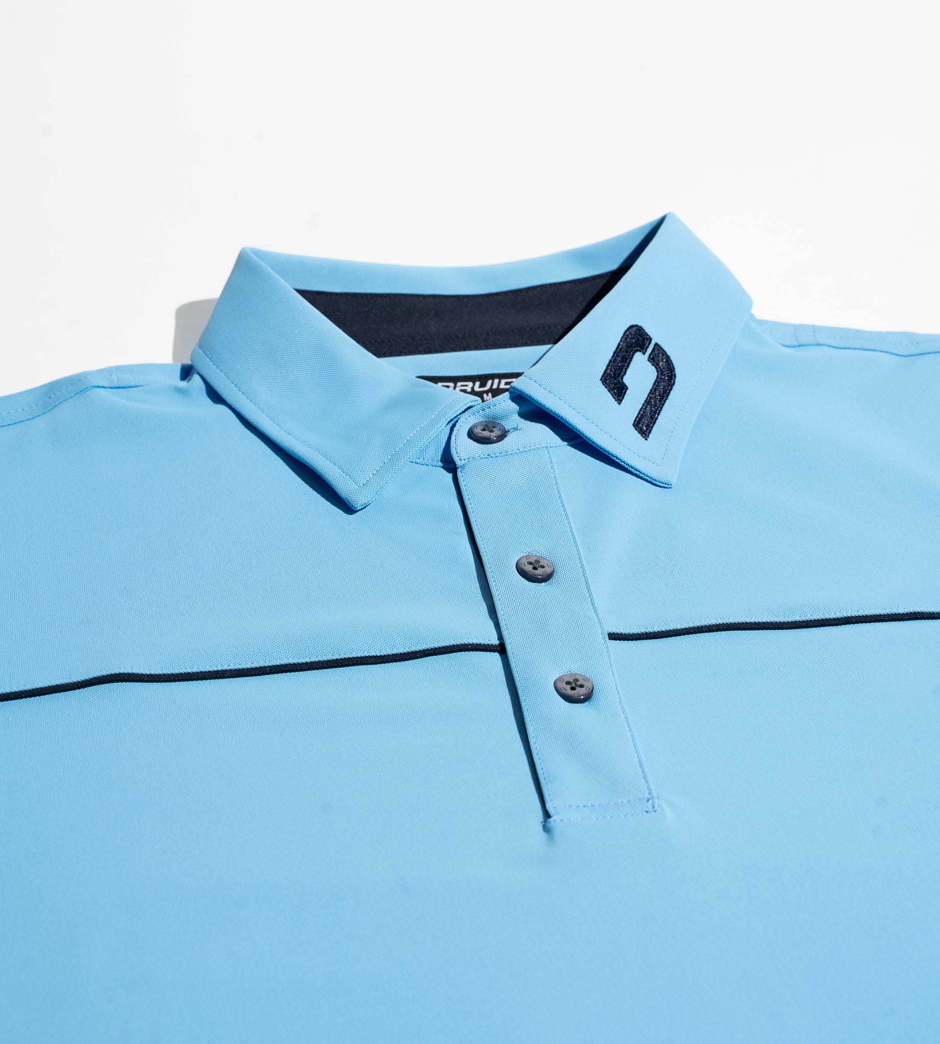 BLOCK PIQUE POLO - BLUE / NAVY - Image 3
