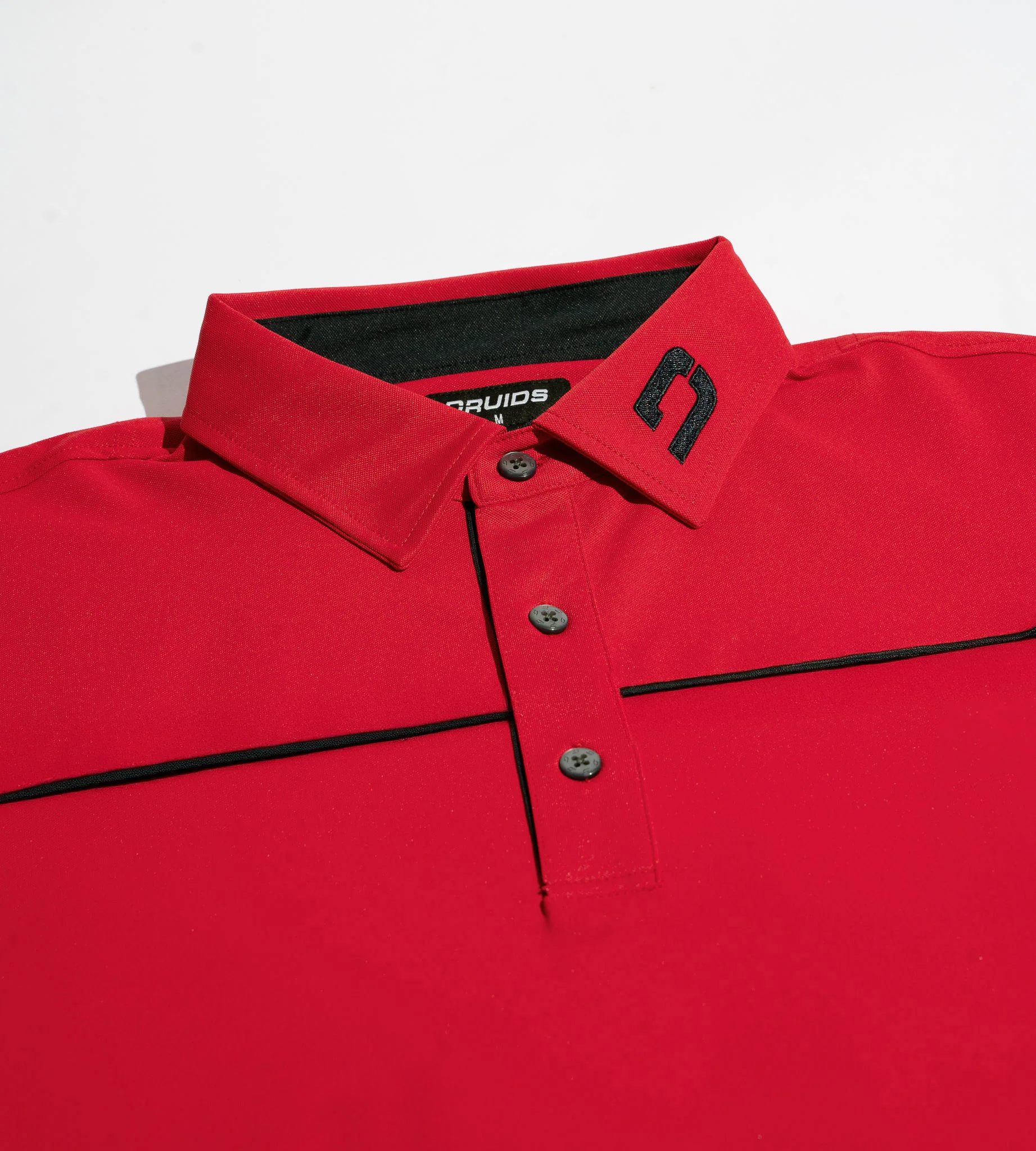 BLOCK PIQUE POLO - RED - Image 4