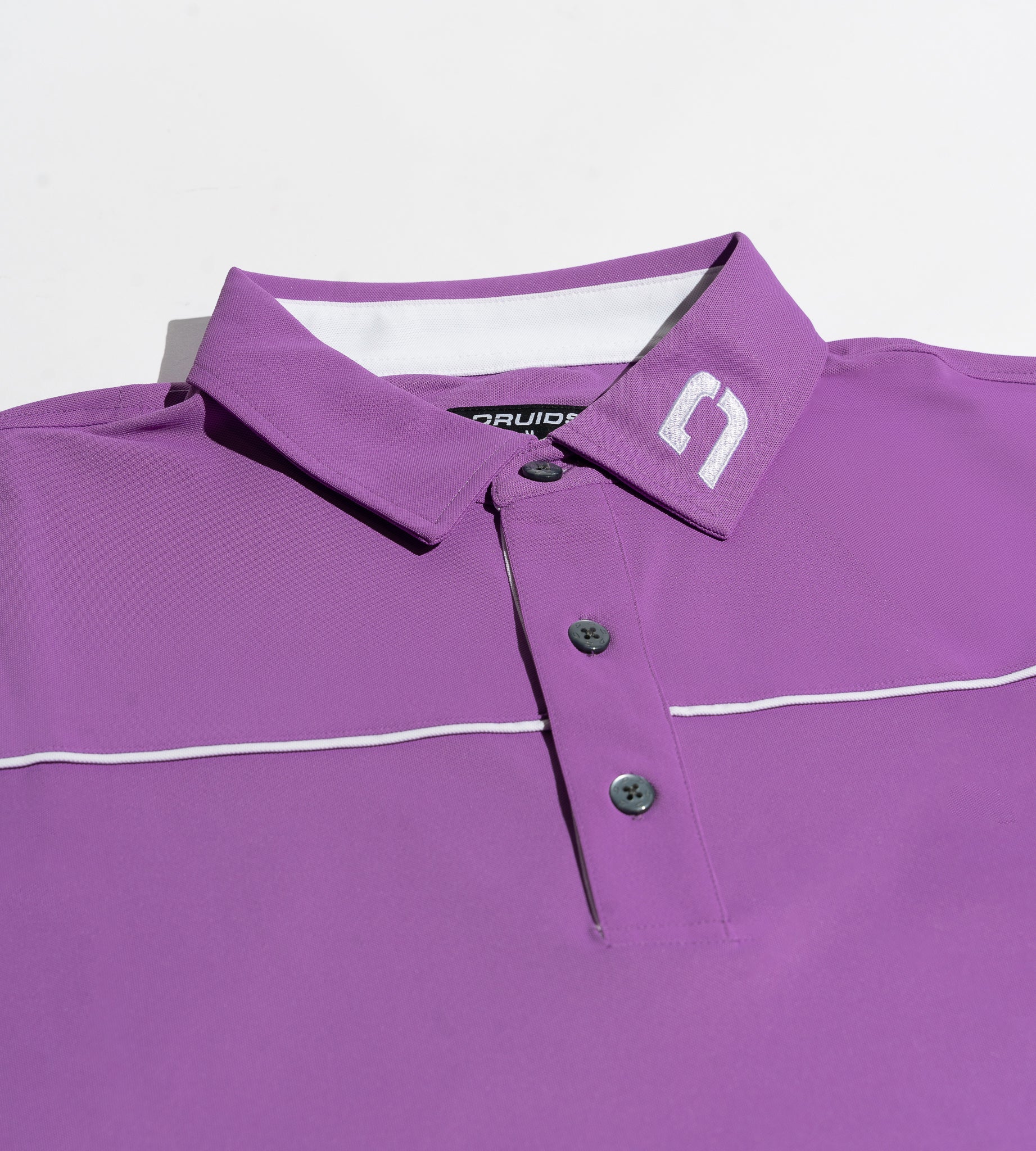 BLOCK PIQUE POLO - PURPLE - Image 3