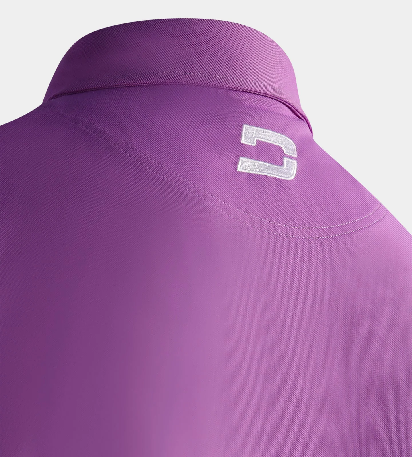 BLOCK PIQUE POLO - PURPLE - Image 6