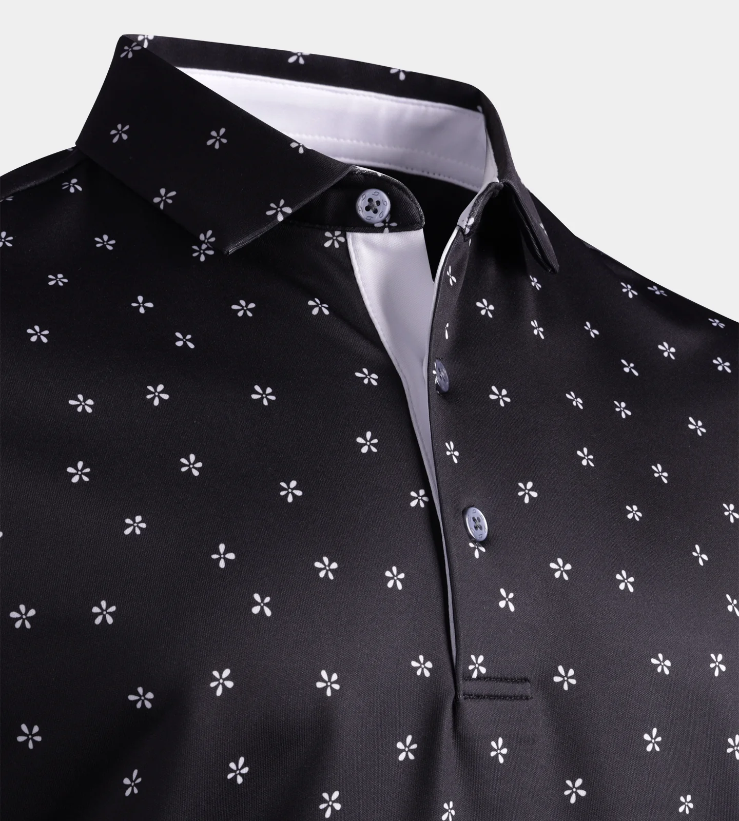 BLOSSOM POLO - BLACK - Image 3
