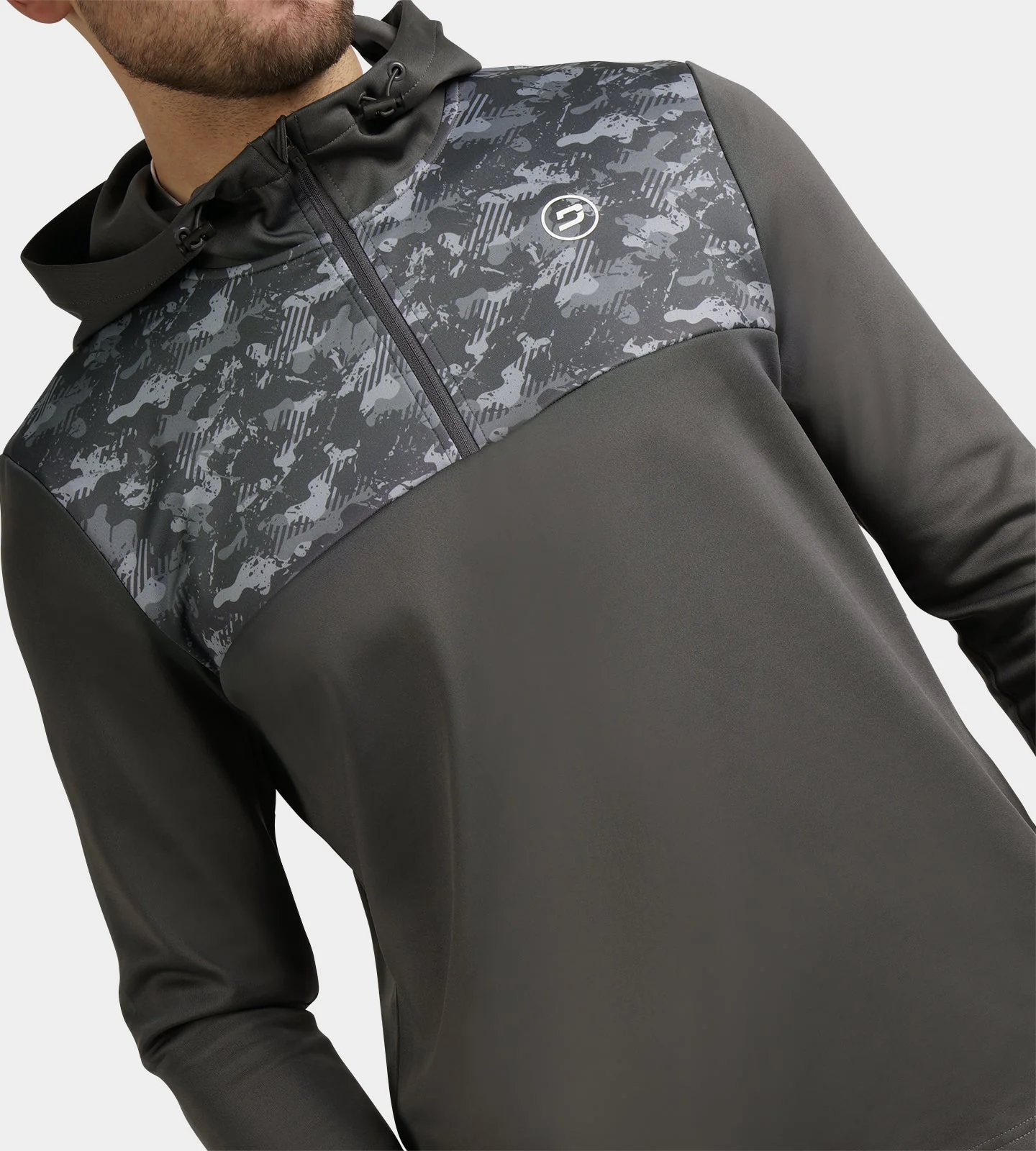 CAMO HOODIE - CHARCOAL - Image 4