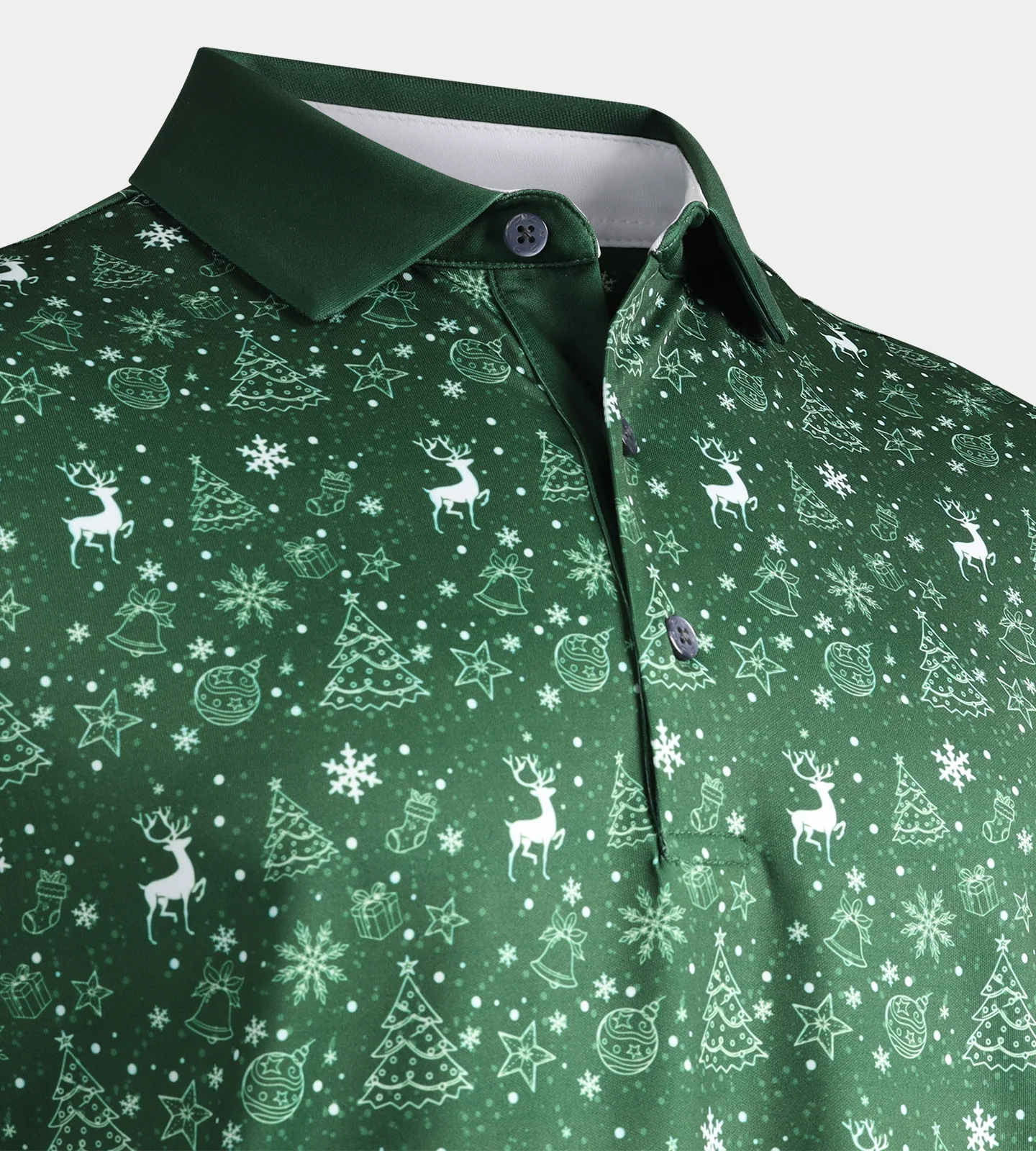 CHRISTMAS POLO - GREEN - Image 6