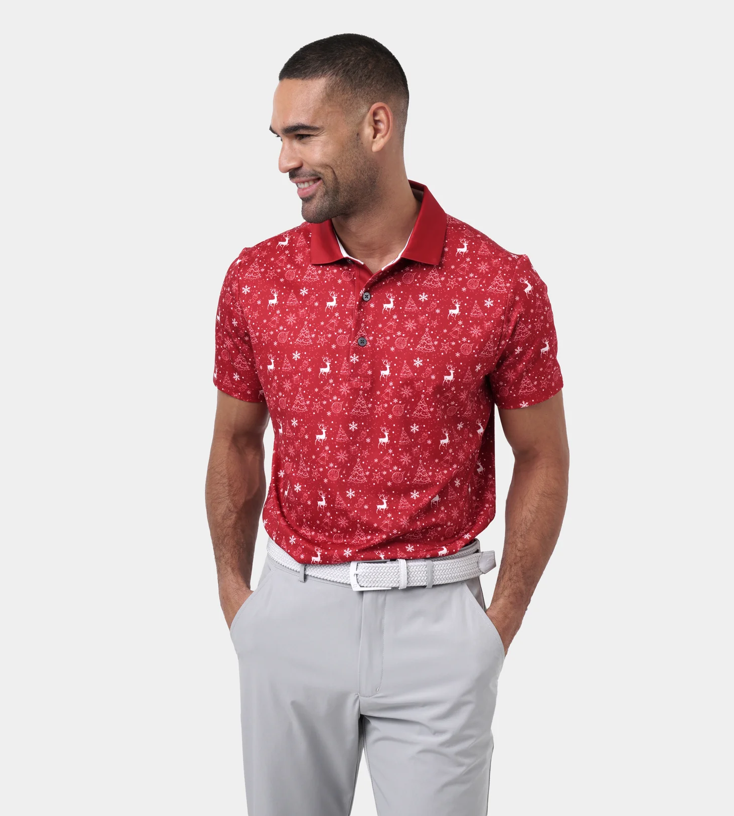 CHRISTMAS POLO - RED - Image 3