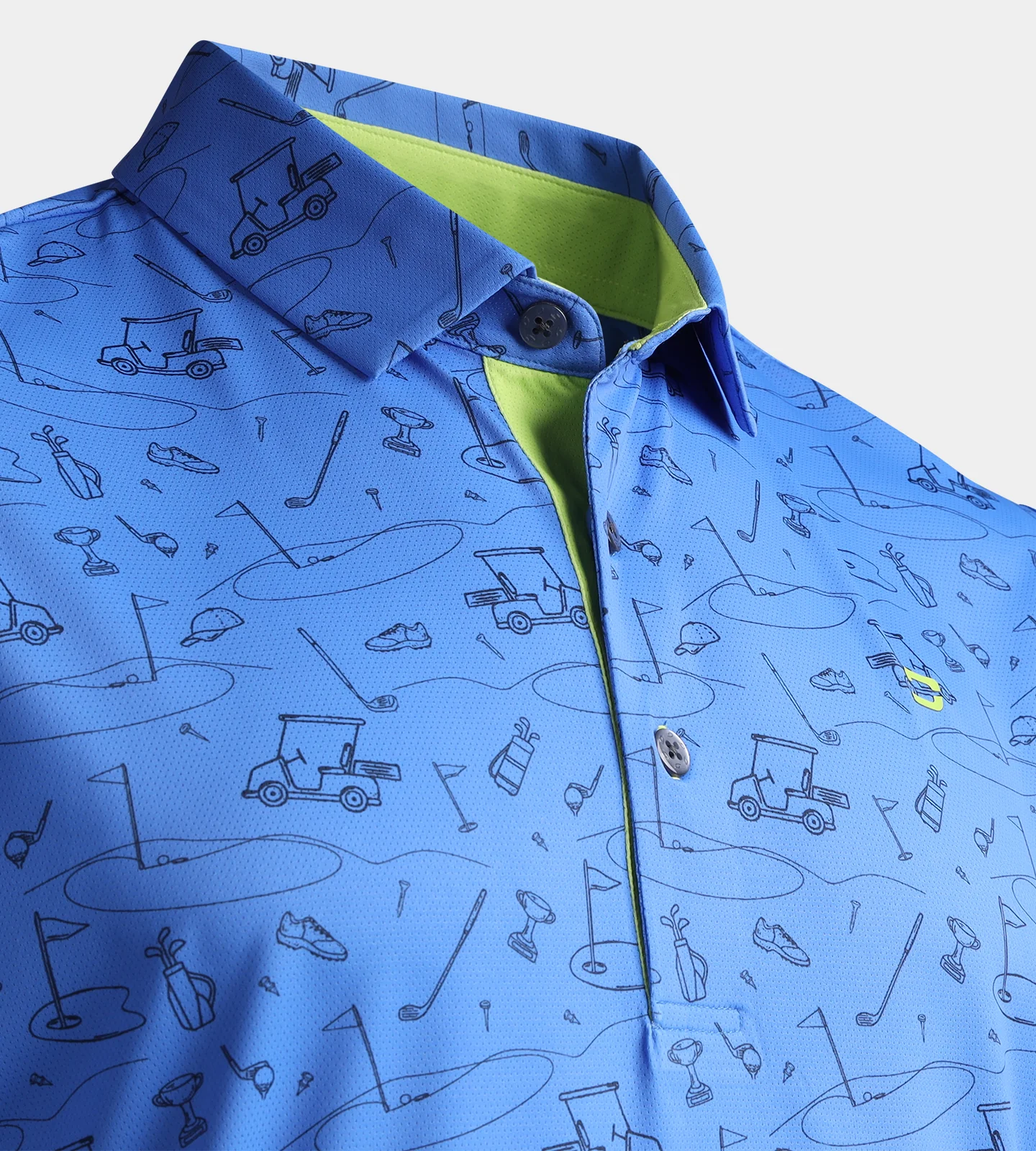 CIRCUIT POLO - BLUE - Image 6