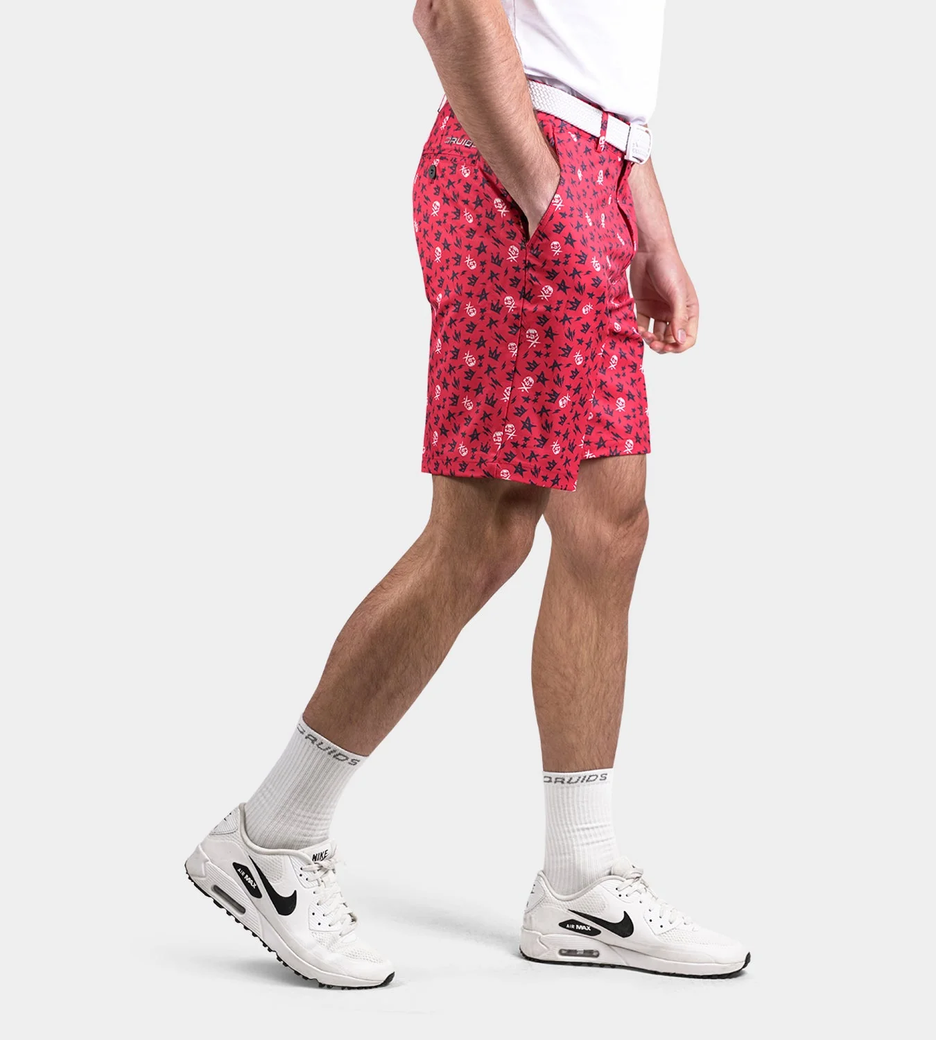 CLIMA GRUNGE SKULLZ SHORTS - RED - Image 4