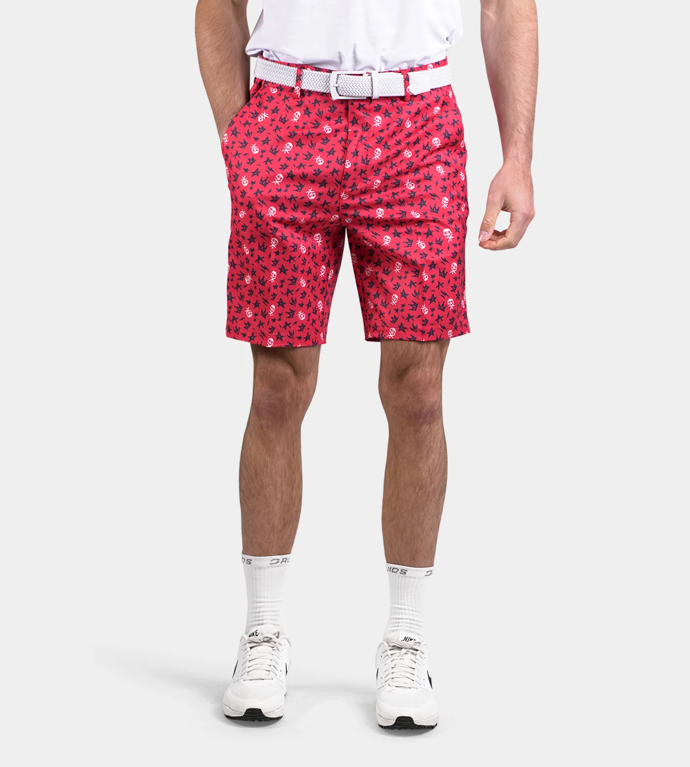 CLIMA GRUNGE SKULLZ SHORTS - RED - Image 5