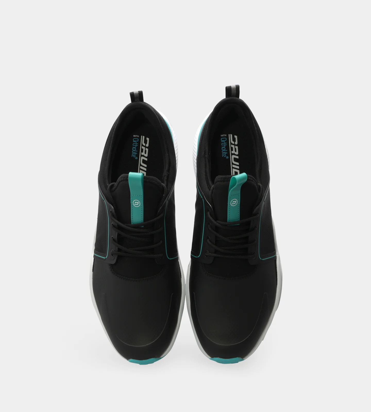 CREST GOLF SHOES - BLACK/TEAL - Image 3