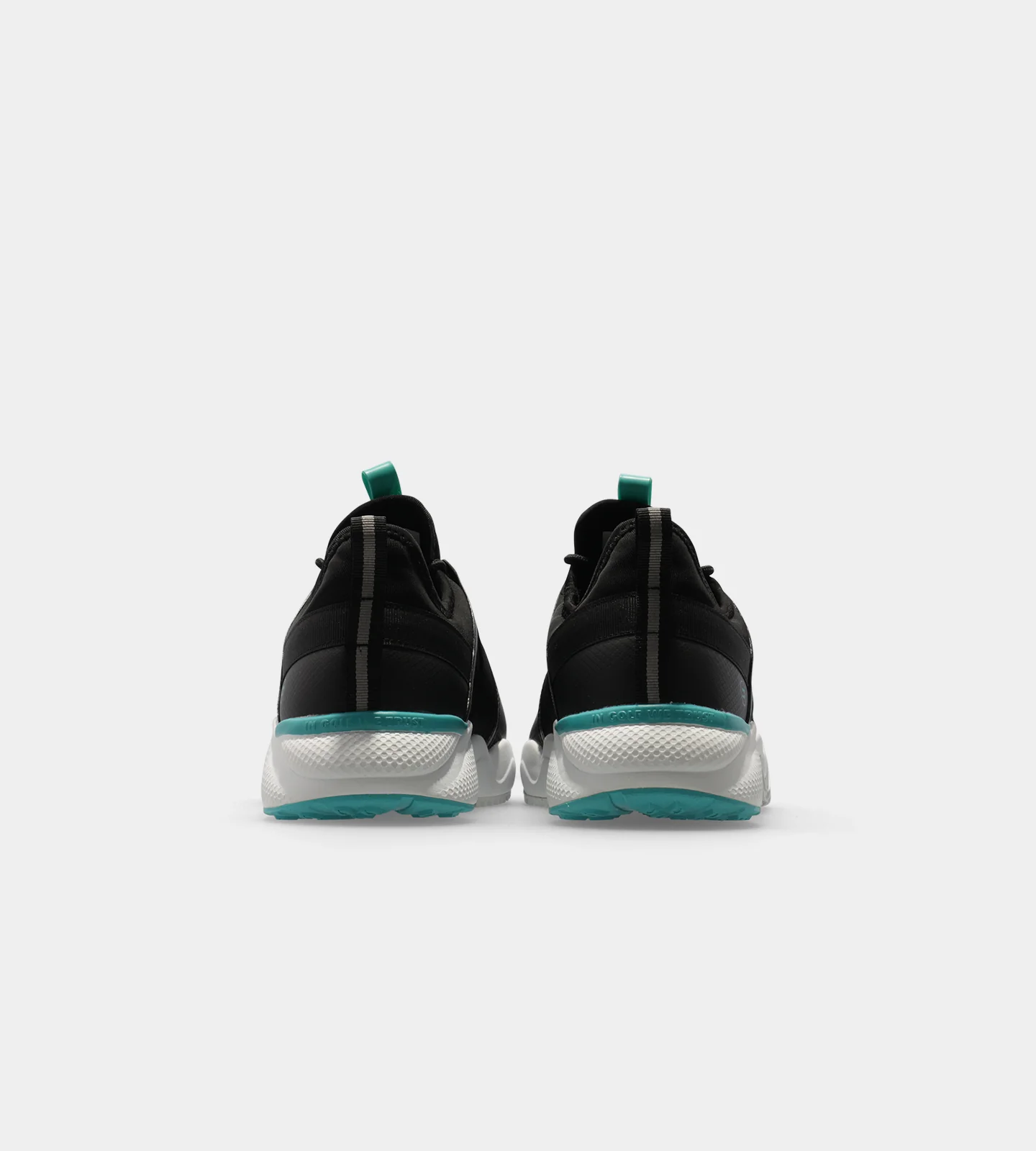 CREST GOLF SHOES - BLACK/TEAL - Image 4