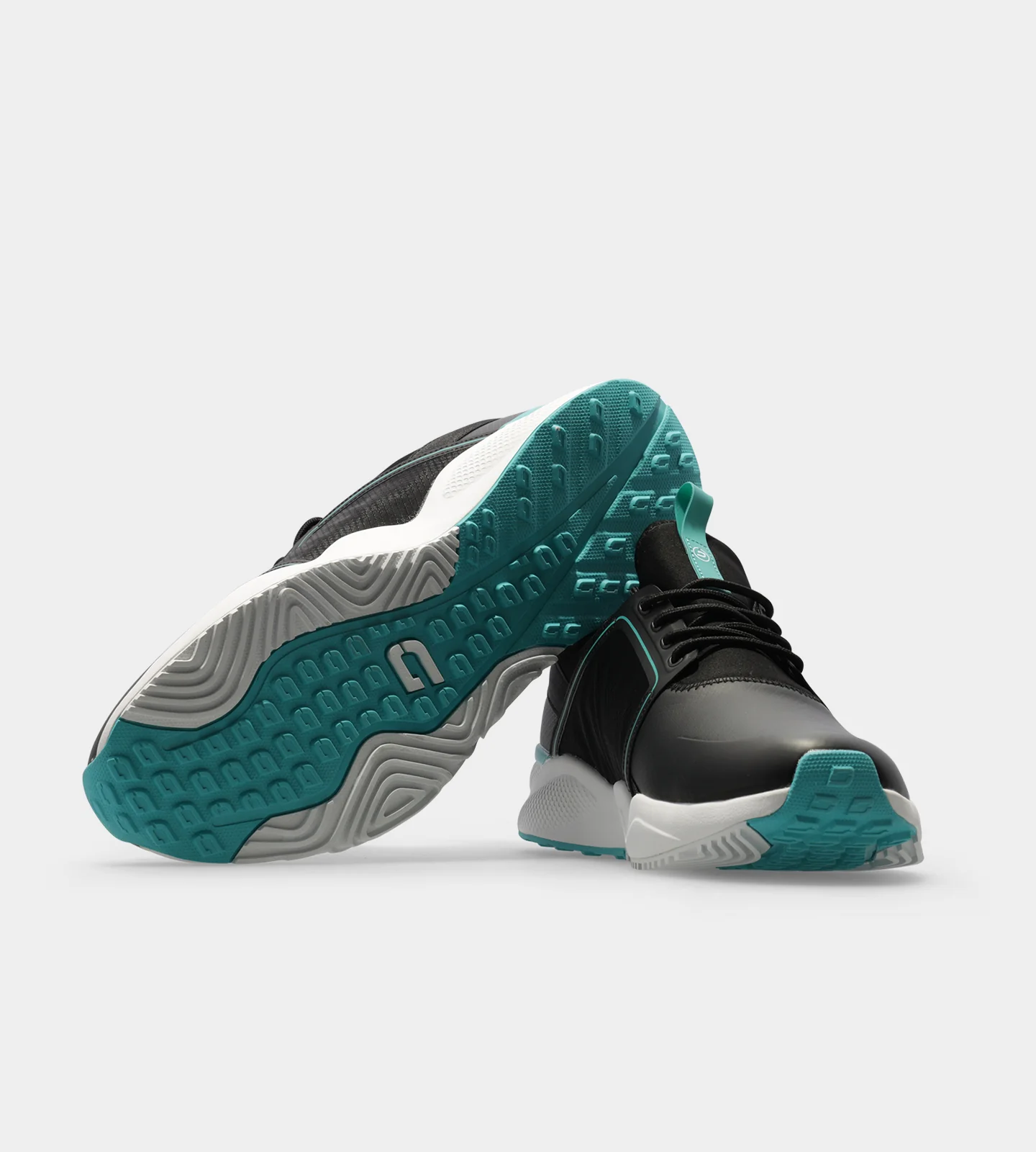 CREST GOLF SHOES - BLACK/TEAL - Image 5
