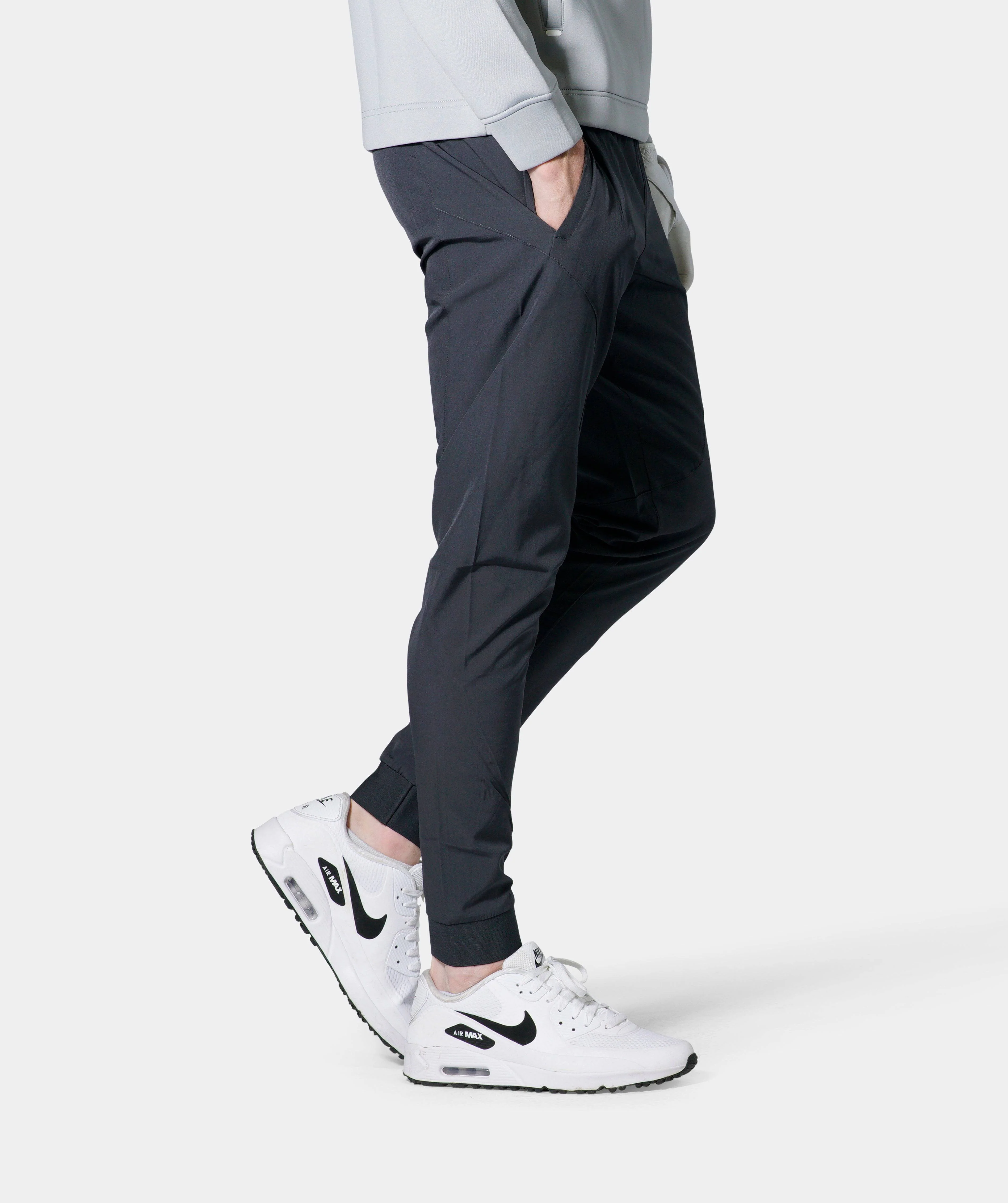 LUXE GOLF JOGGERS - CHARCOAL - Image 3