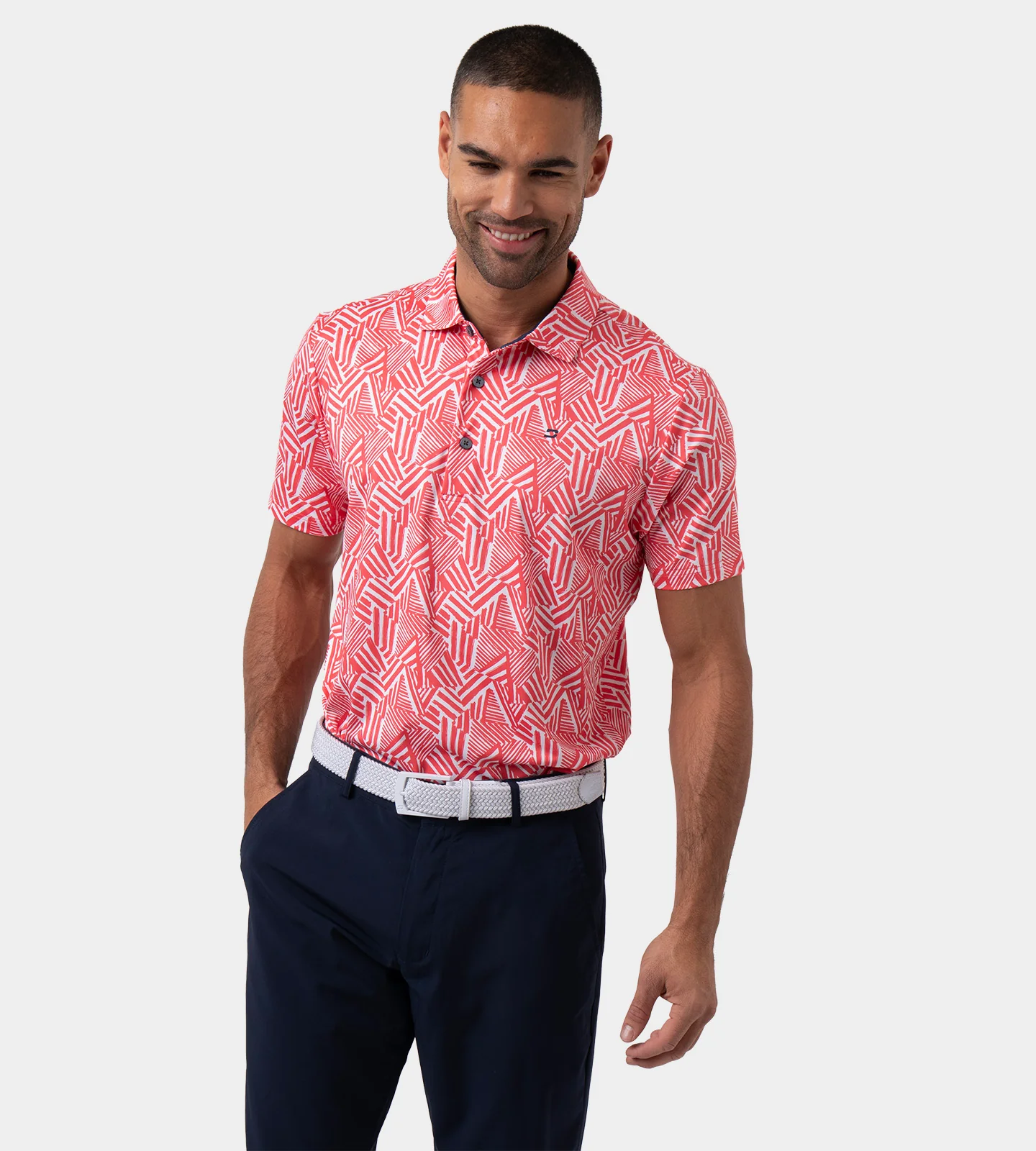 DAZZLE POLO - CORAL - Image 3