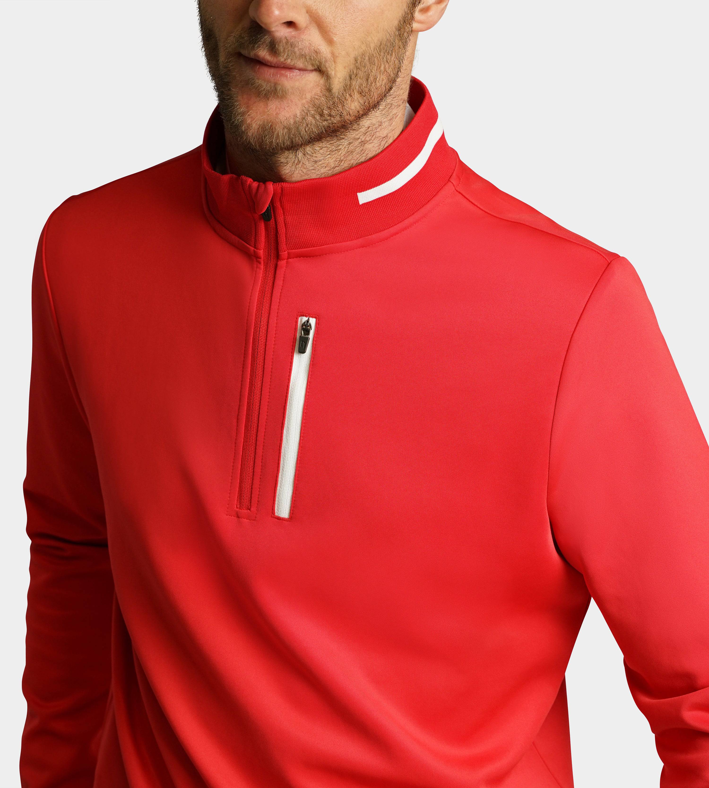 FAIRWAY FLEX MIDLAYER - RED - Image 4
