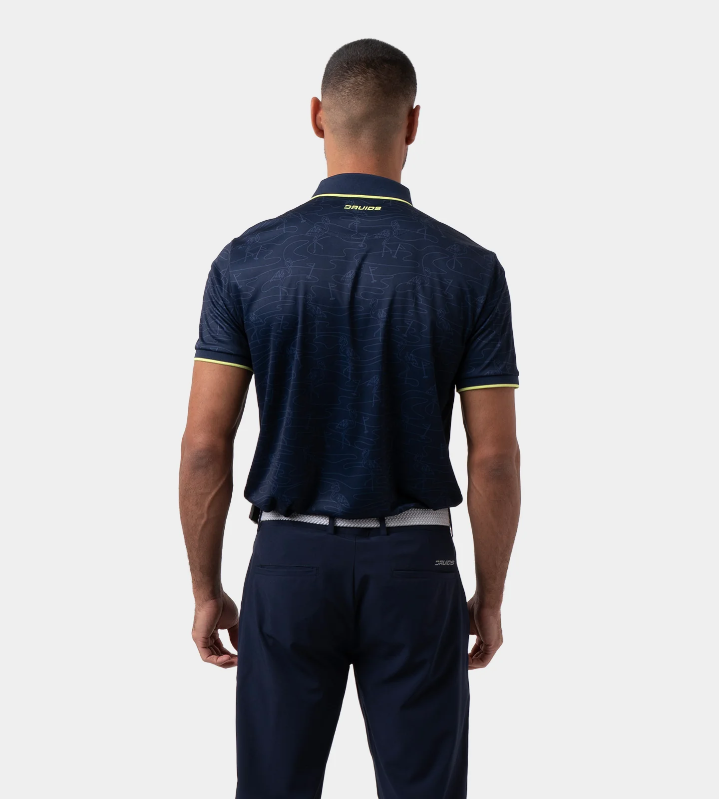 FLAMINGO FLAG POLO - NAVY - Image 4