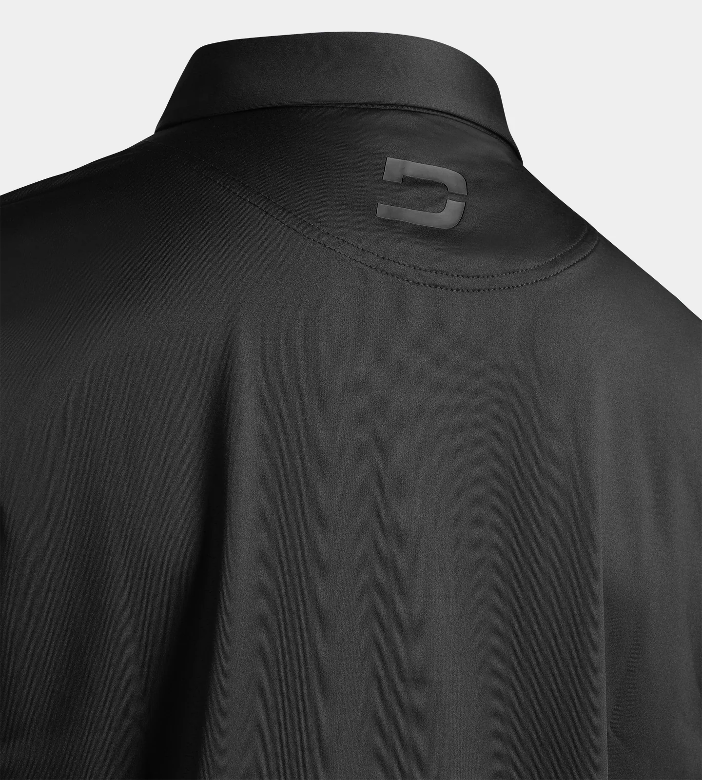 FLORAL PANEL POLO - BLACK - Image 4