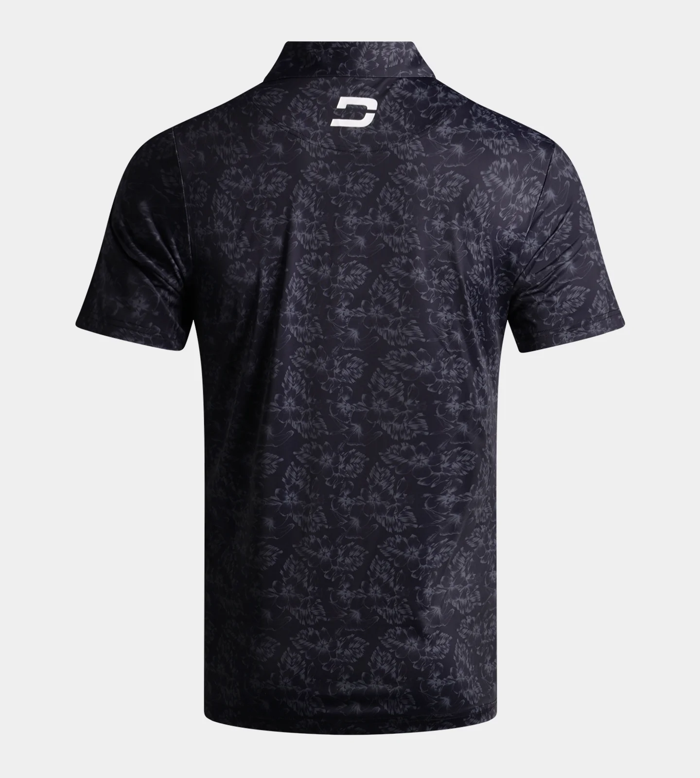 FLORAL TECH POLO - BLACK - Image 2