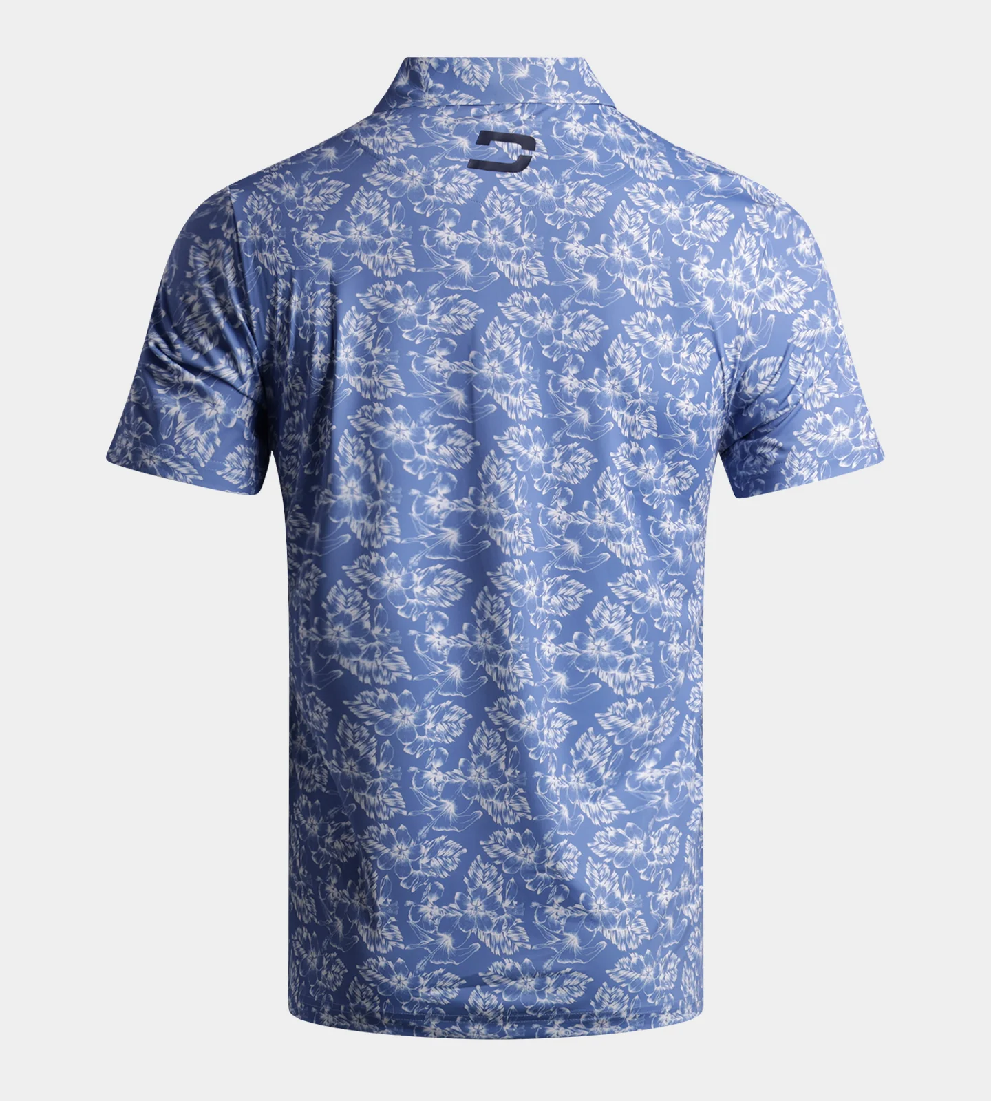 FLORAL TECH POLO - BLUE - Image 2