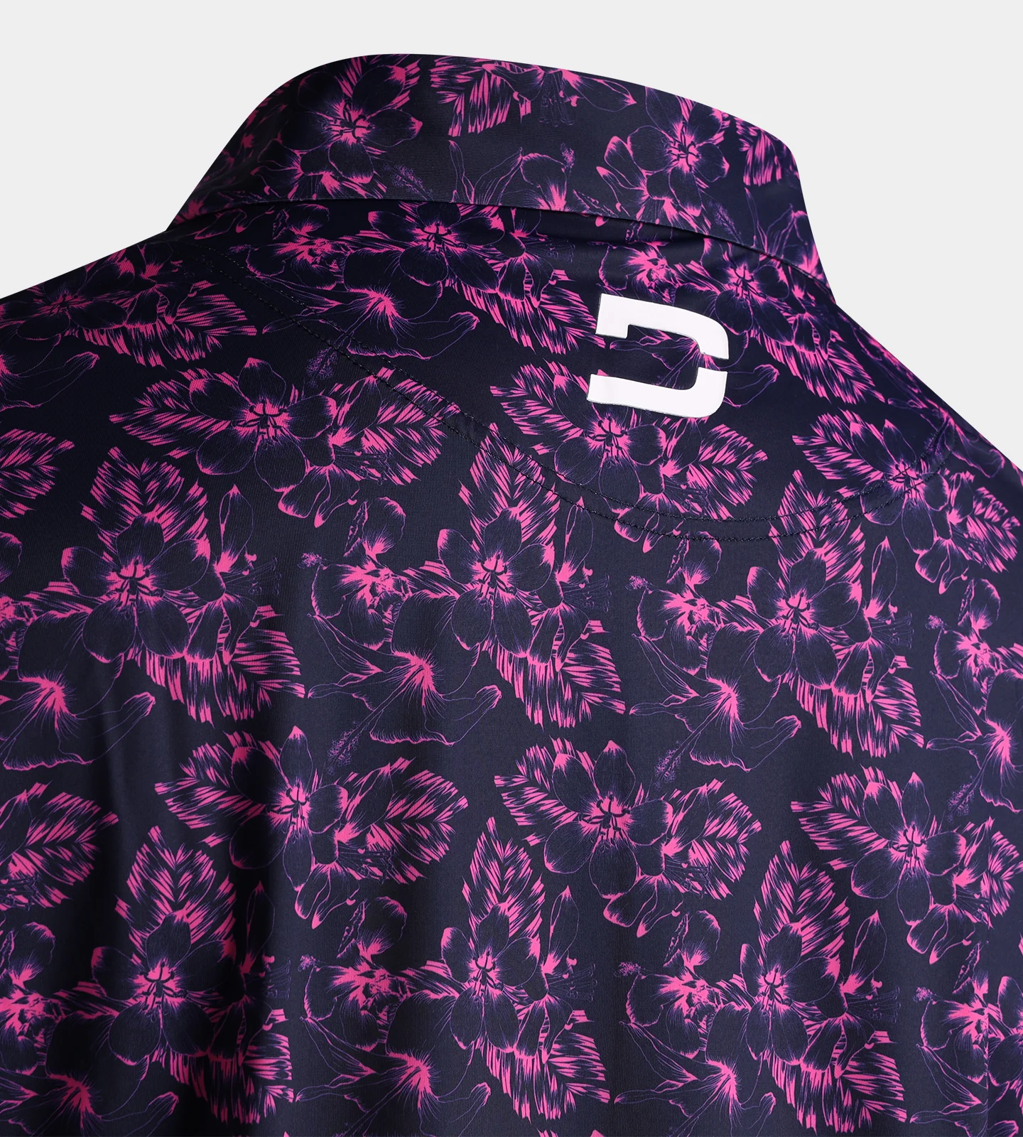 FLORAL TECH POLO - NAVY - Image 4